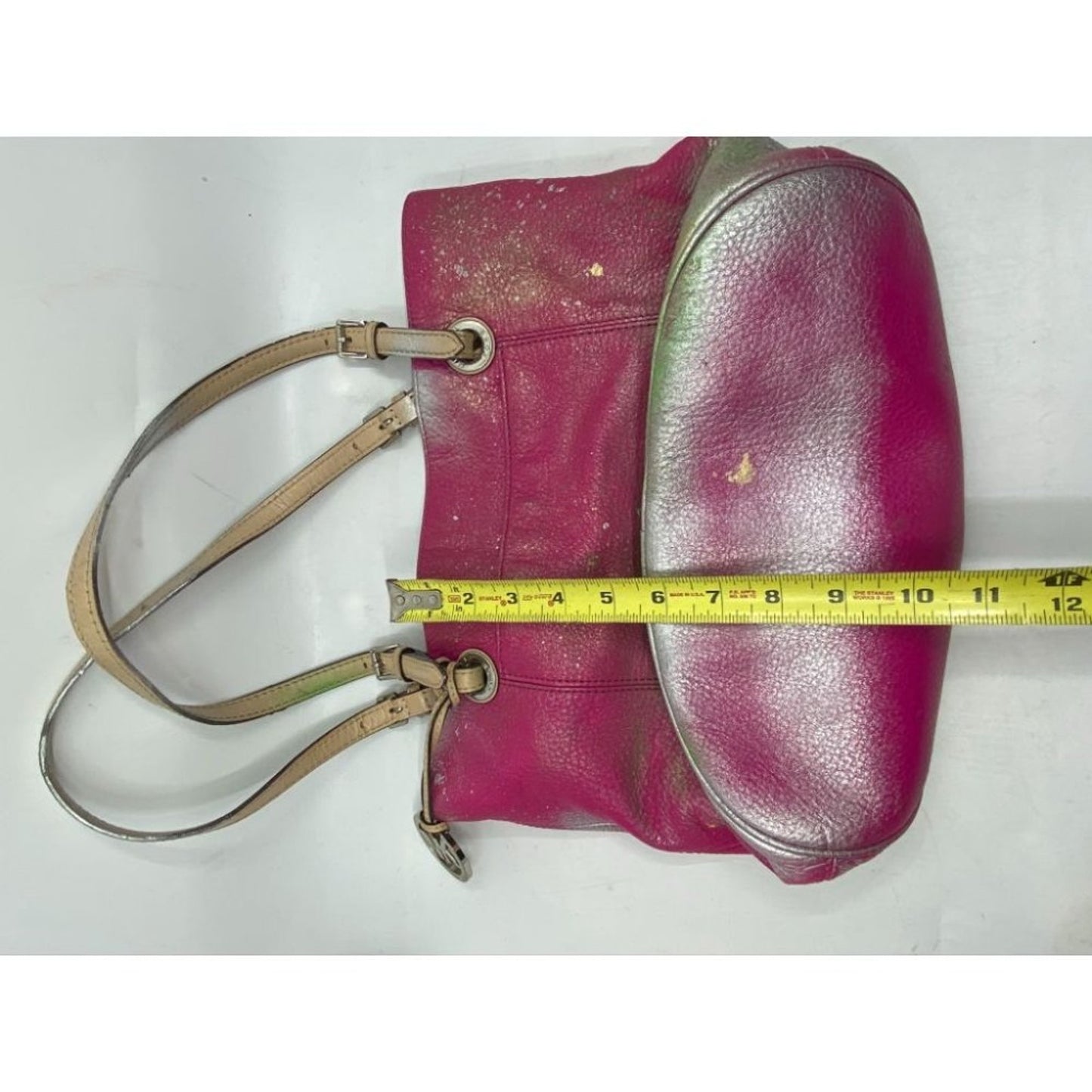 Michael Kors Leather Bag Customized Pink Gold