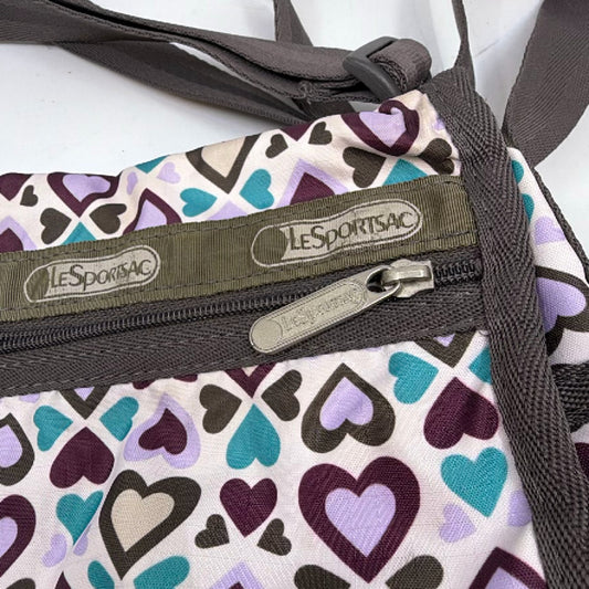 LeSportsac Deluxe Everyday Bag White Nylon Shoulder Bag