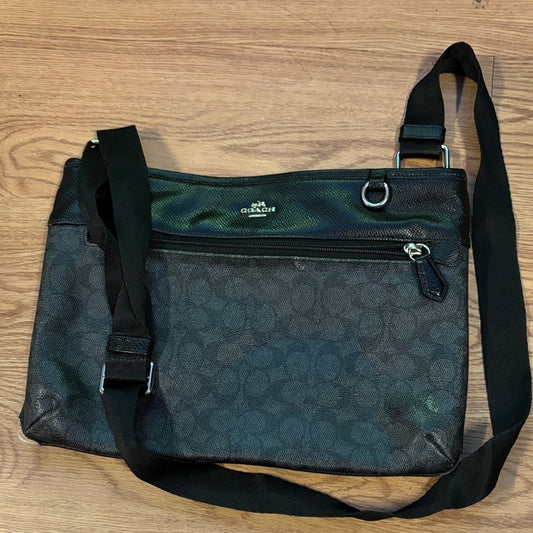 Coach Black and Gray Messenger Bag