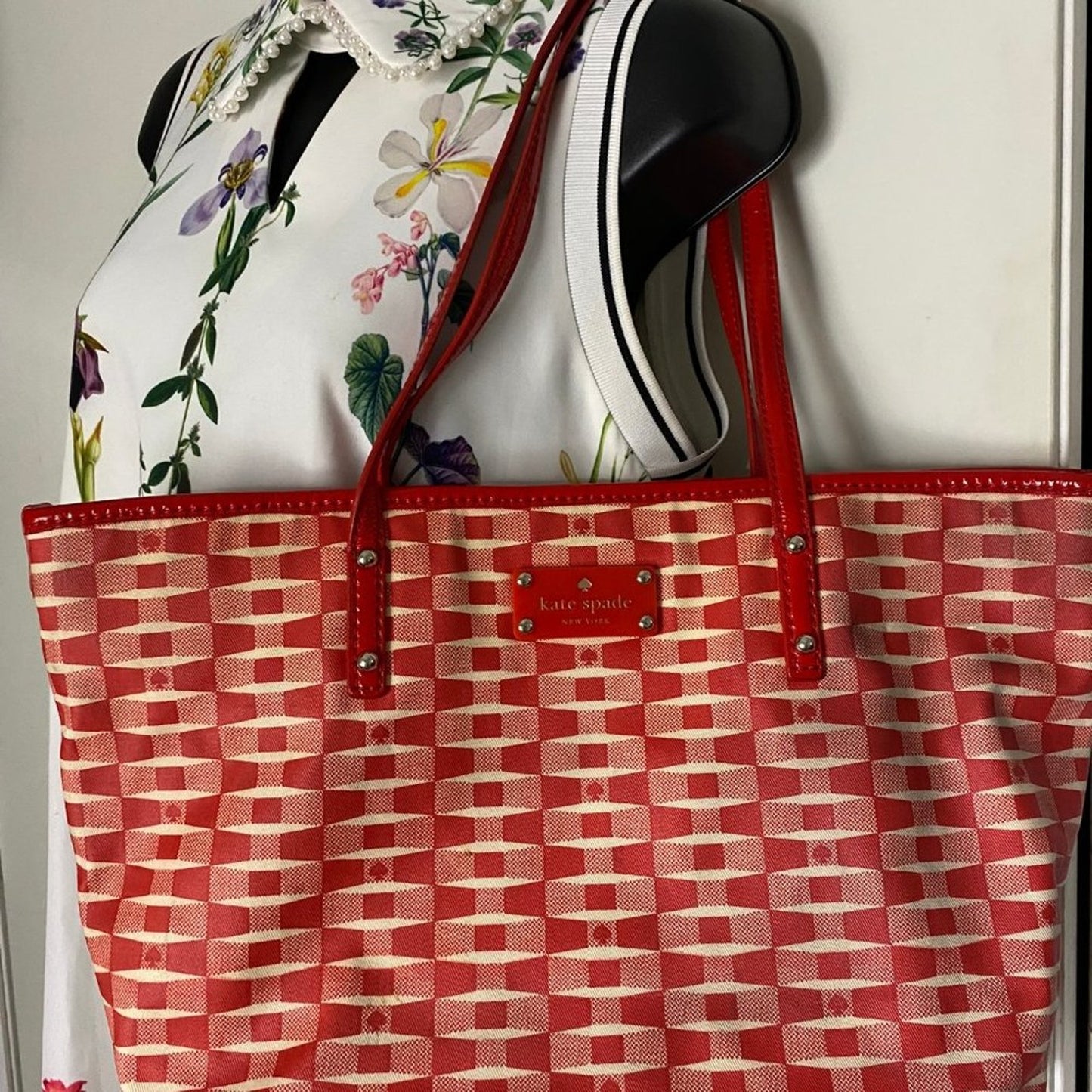 Large Printed Fabric Tote Bag