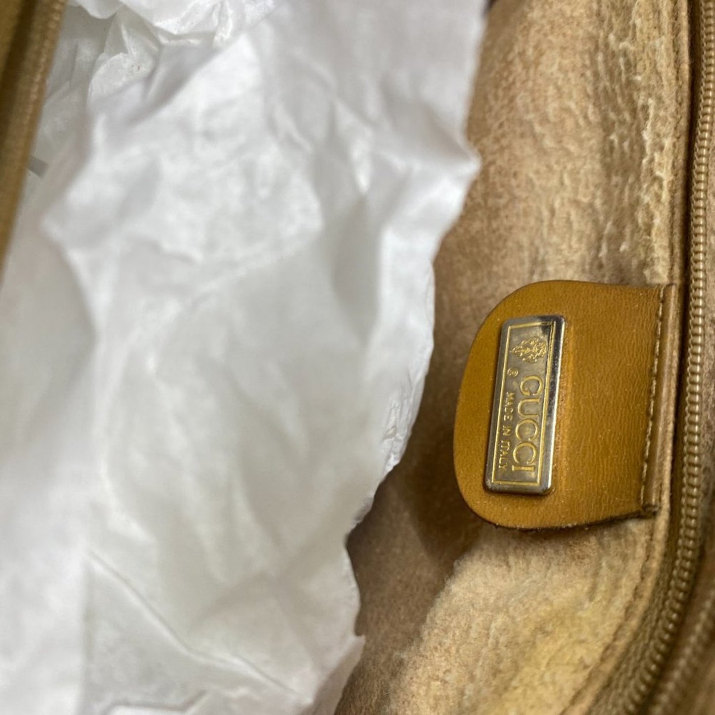 Gucci Boston Bag Monogrammed Vintage Brown Tote
