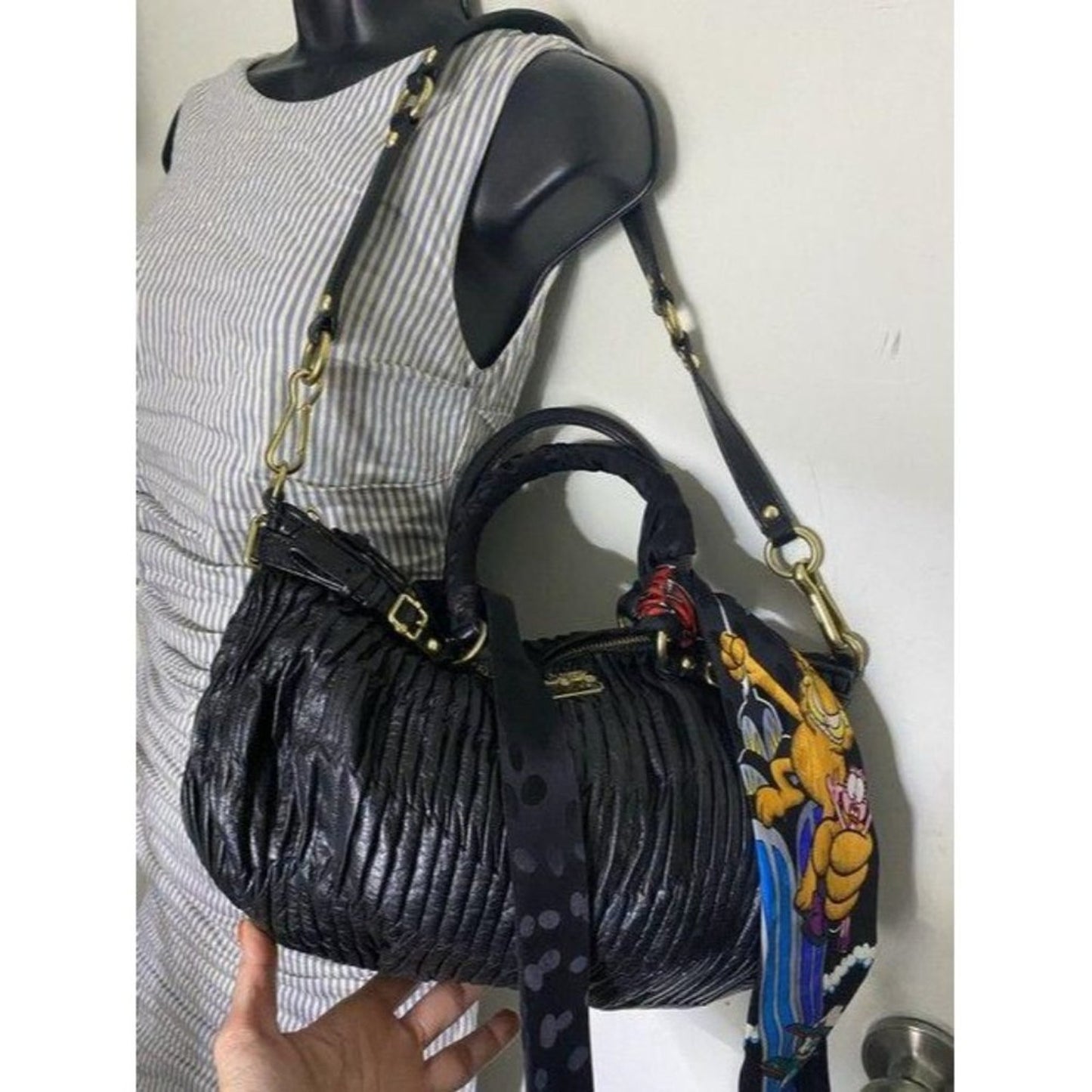 coach w w detachable specialty tie accent black sh