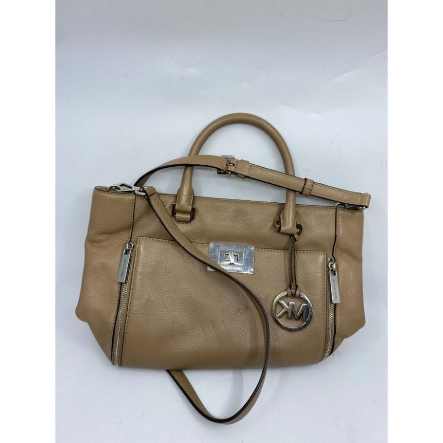 Michael Kors Lamb Leather Tan Shoulder Bag LG/MD