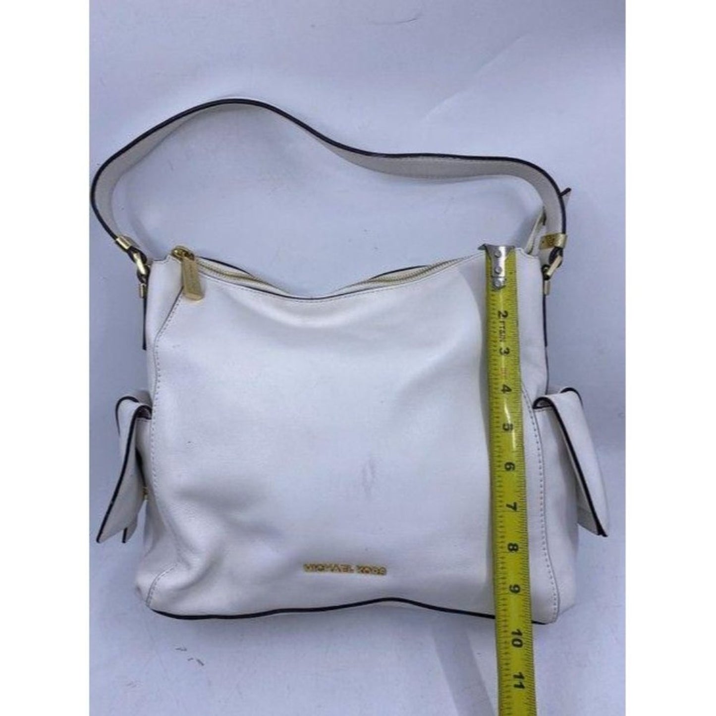 michael kors msrp white leather shoulder bag