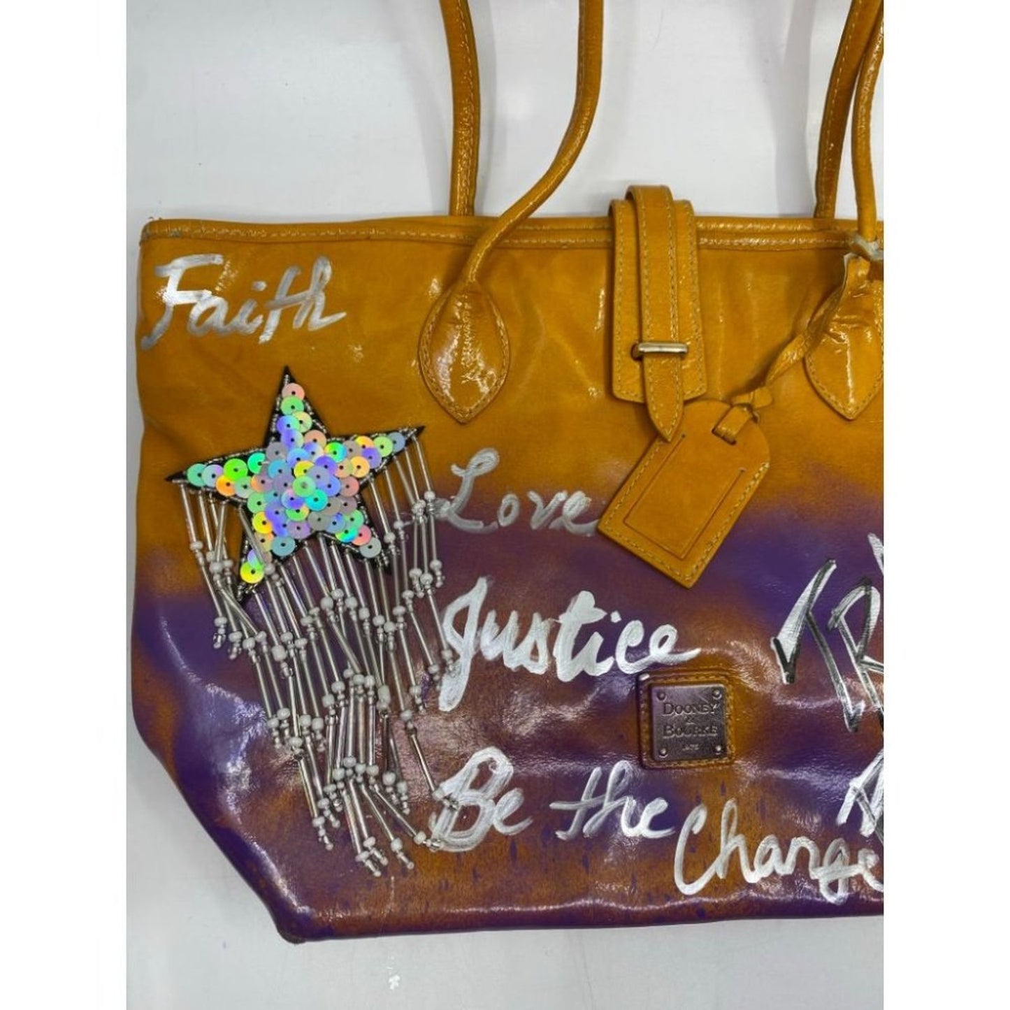 DOONEY & BOURKE Shoulder Bag Customized Orange