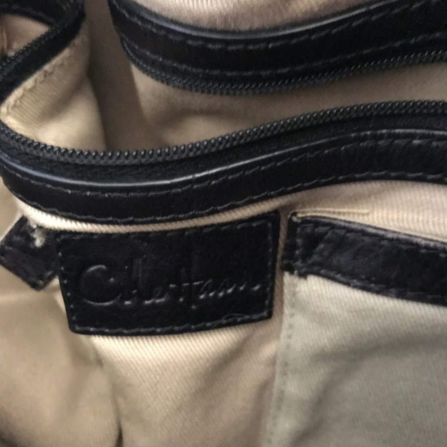 Cole Haan Denney Black Fabric/Leather Shoulder Bag