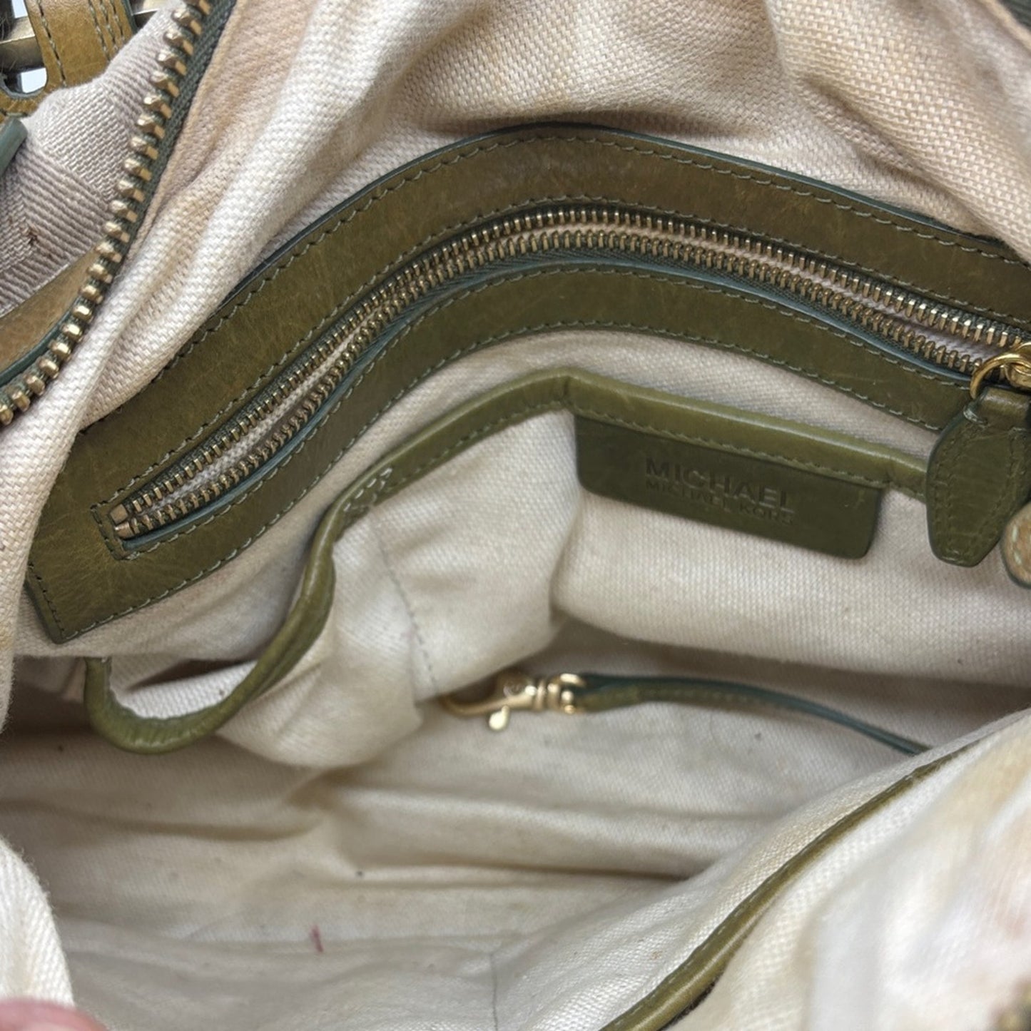 Michael Kors Tan and Brown Shoulder Bag