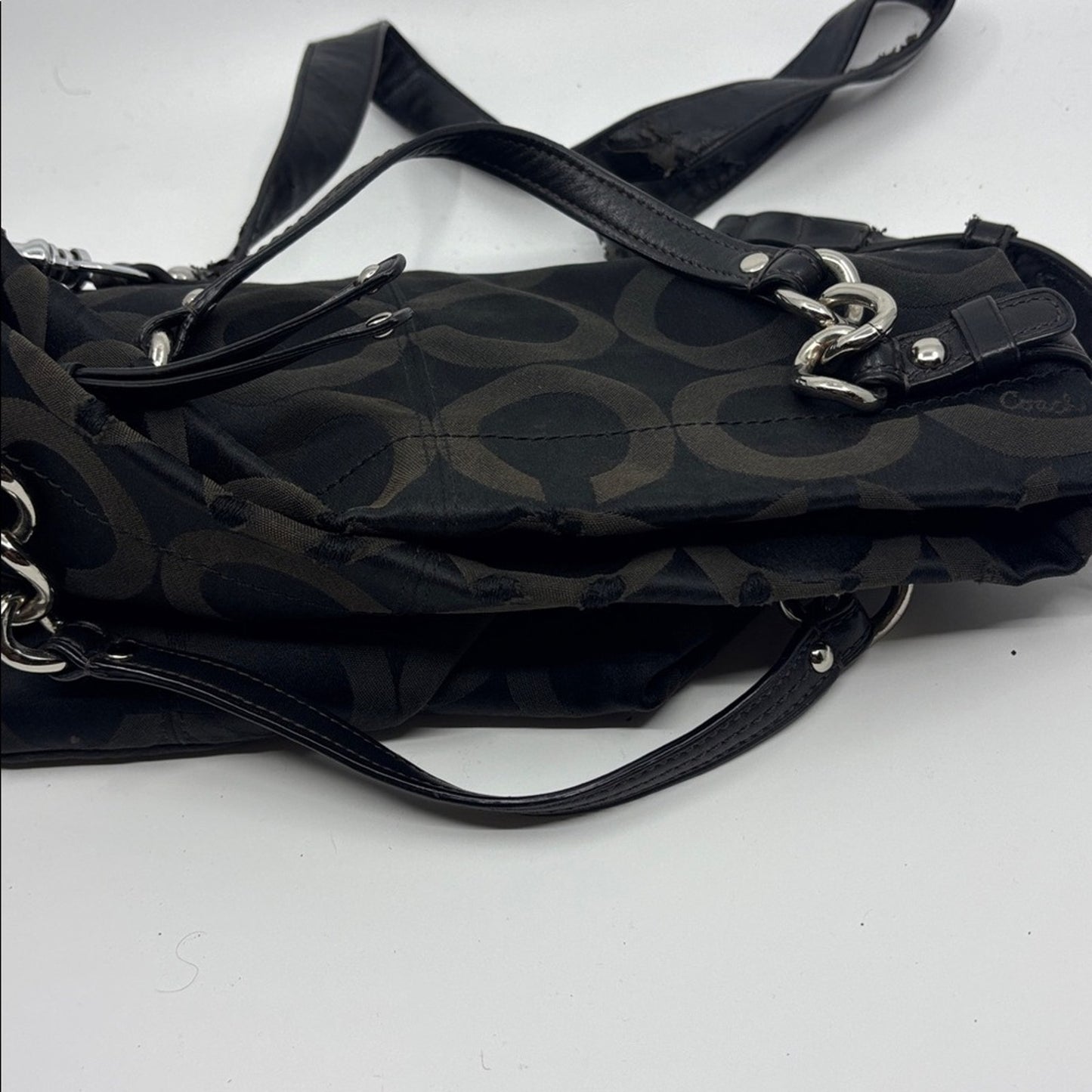 Coach Black Signature Shoulder Bag