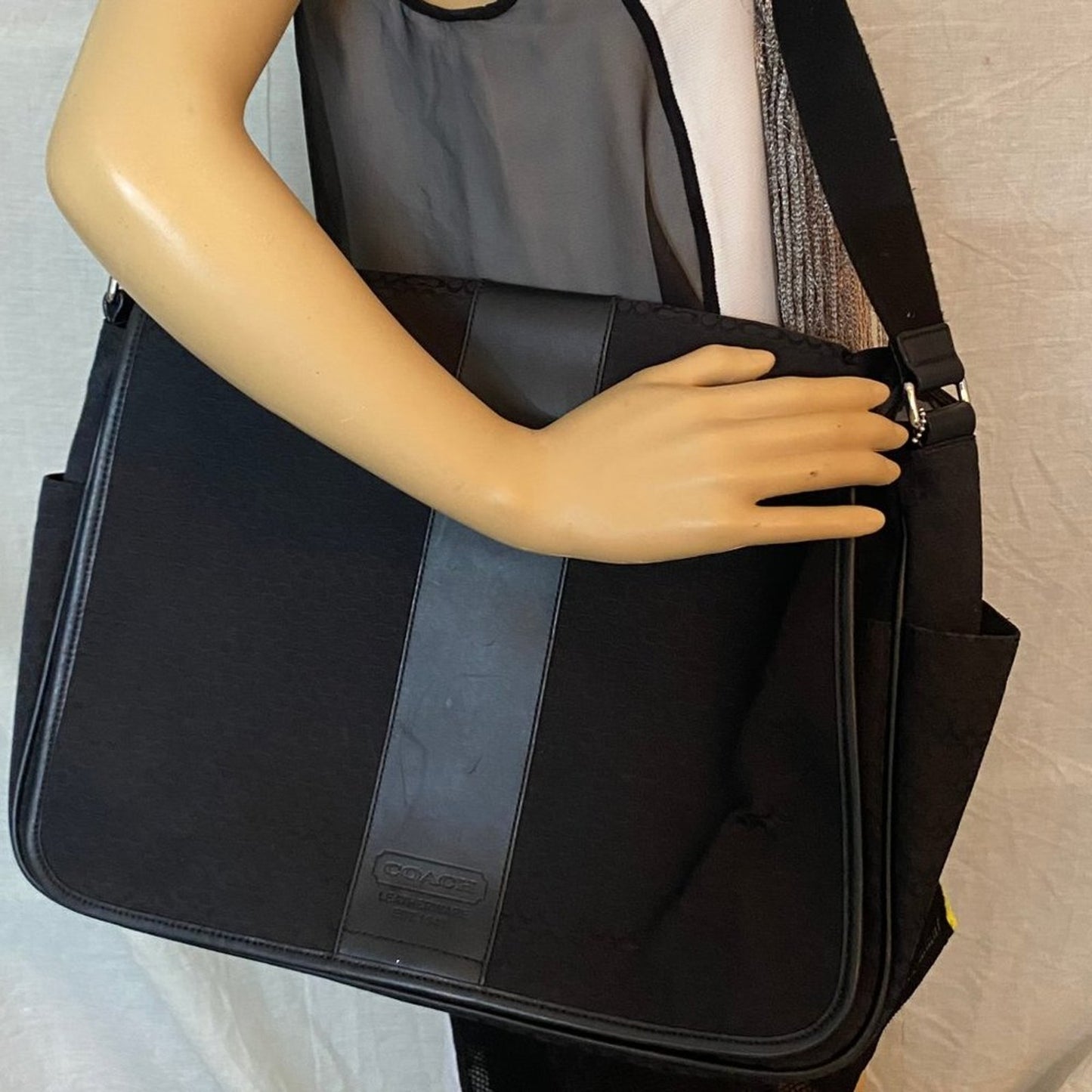 COACH Black Fabric Crossbody Bag