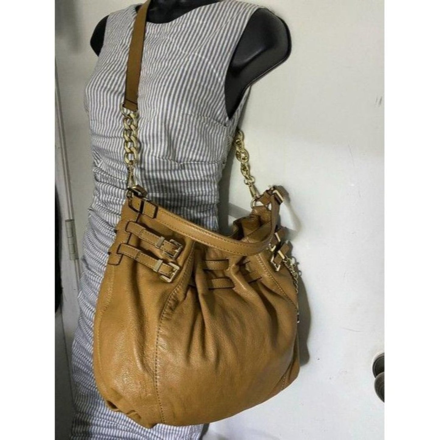 michael kors crossbody w w strap orange leather ho