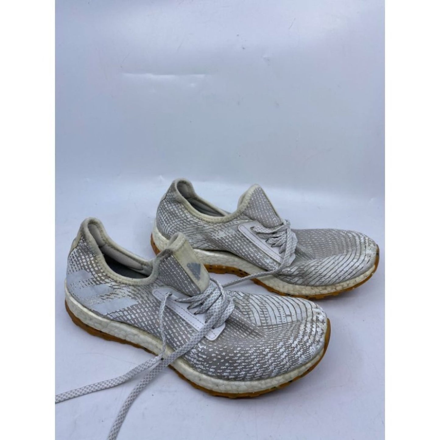 Adidas PURE BOOST X Gray White Sneakers Size 9.5