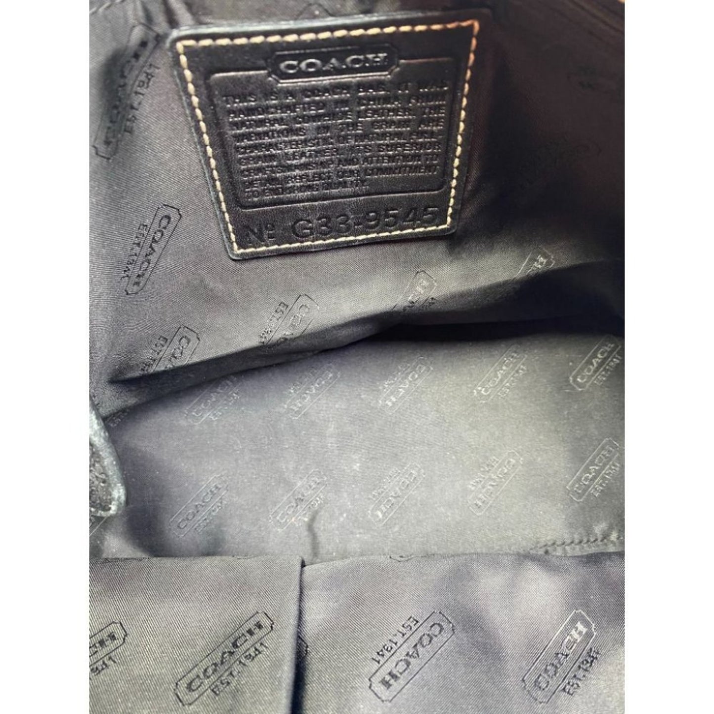 Coach Black Medium Leather Handbag