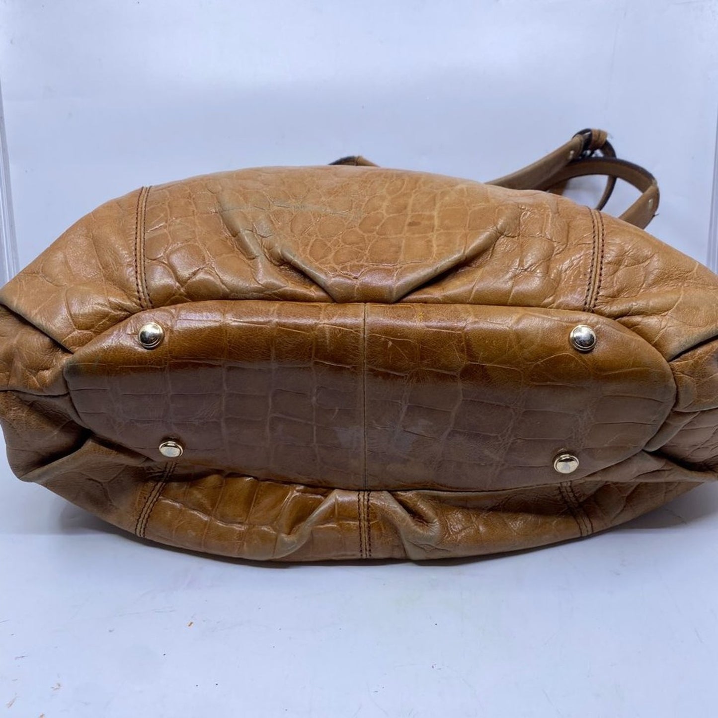 B. Makowsky Aligator Print Large Sholder Bag