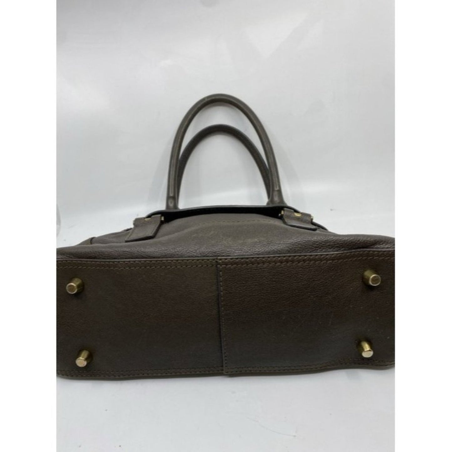 chloe handbag brown leather tote