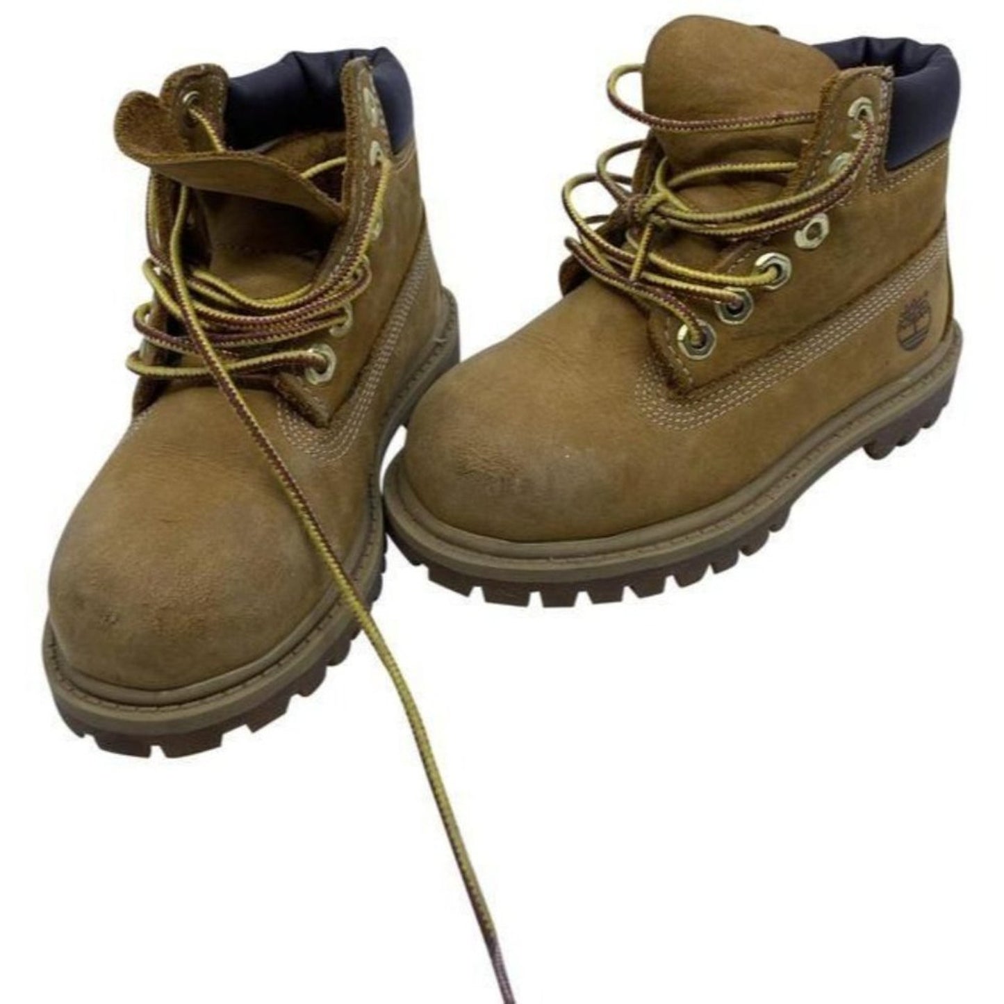 Timberland Tan Boys Leather Lace Up Great Conditio