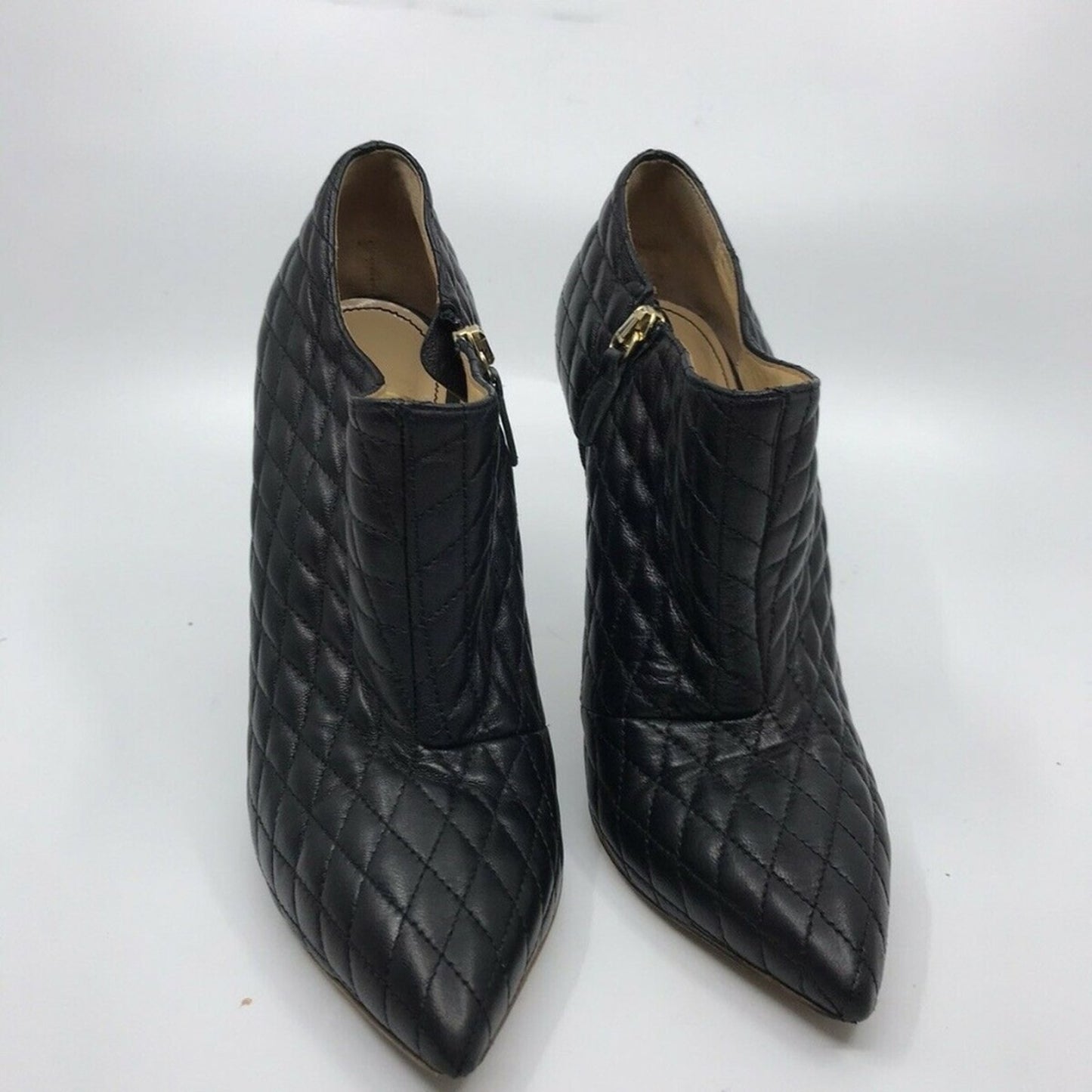 JEROME C ROUSSEAU Black Leather Quilted High Heel