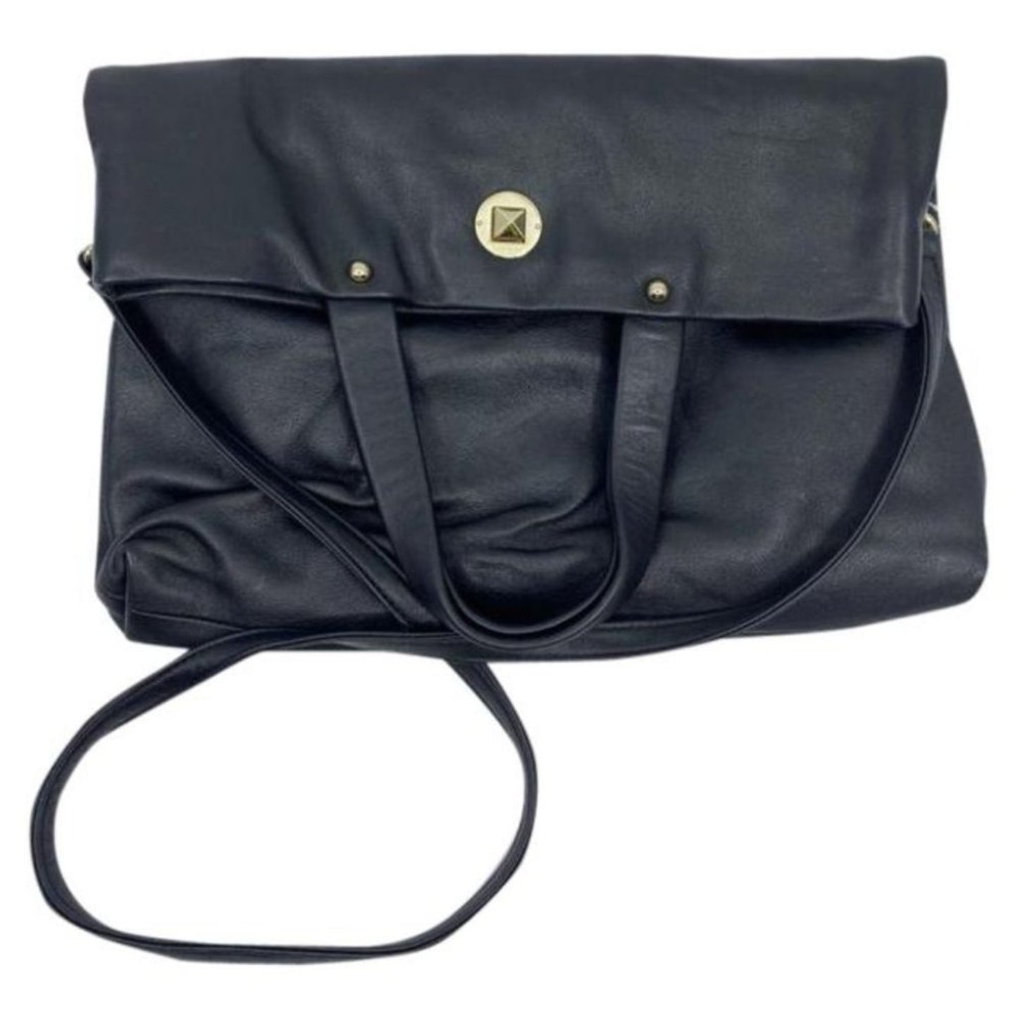 KATE SPADE Leather Fold Over Handbag/ Crossbody