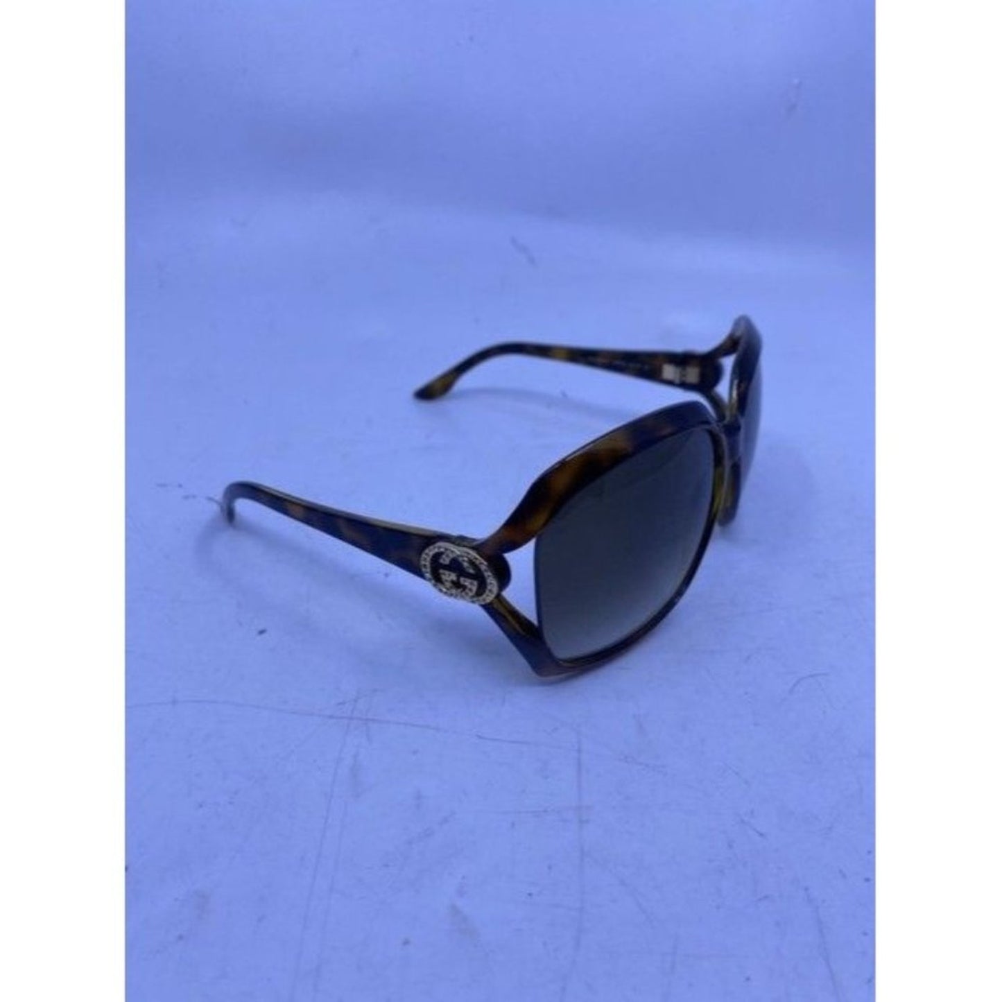 Gucci Brown Unique Gg Sparkle Large Side Logo