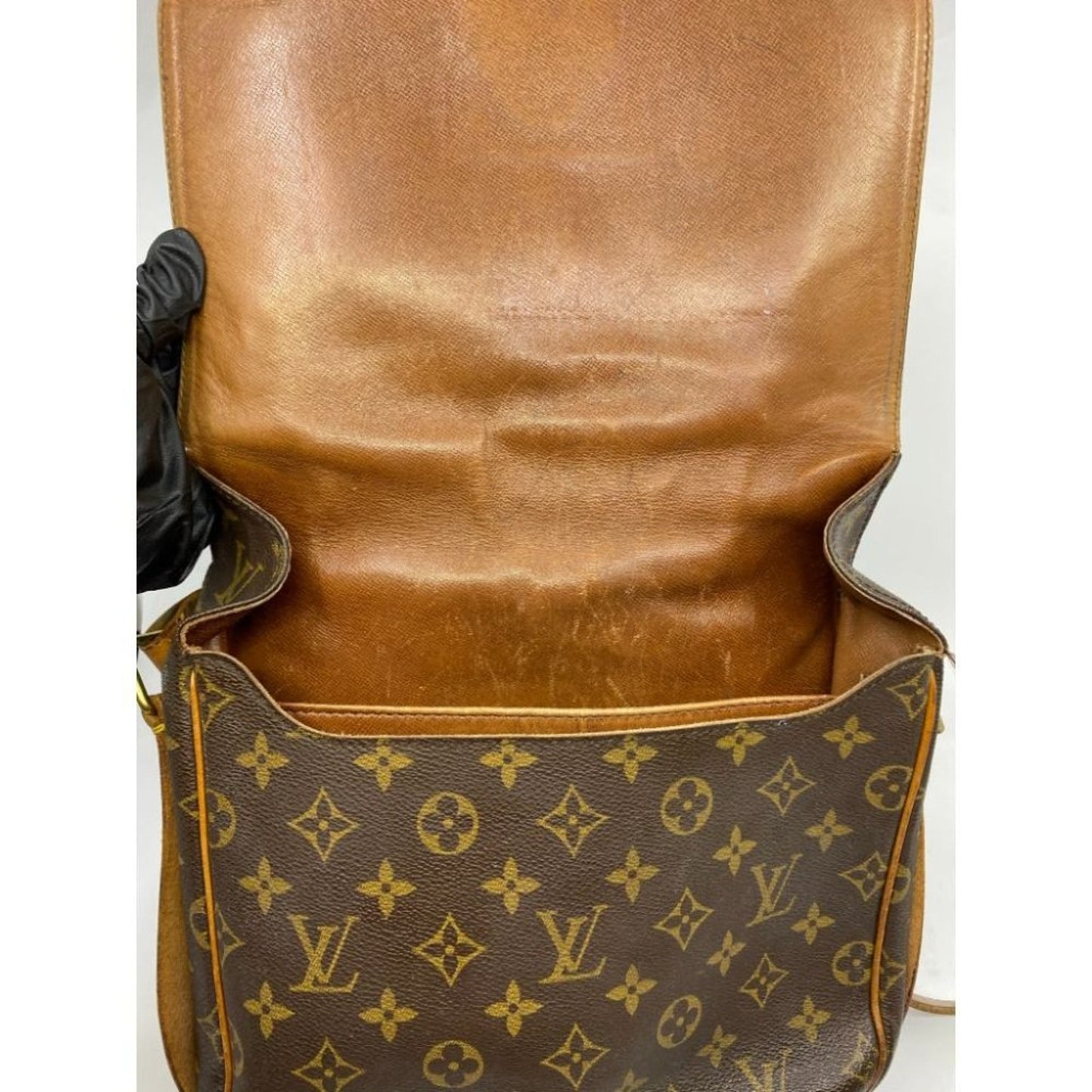 LOUIS VUITTON Brown Vintage Monogram Crossbody Bag