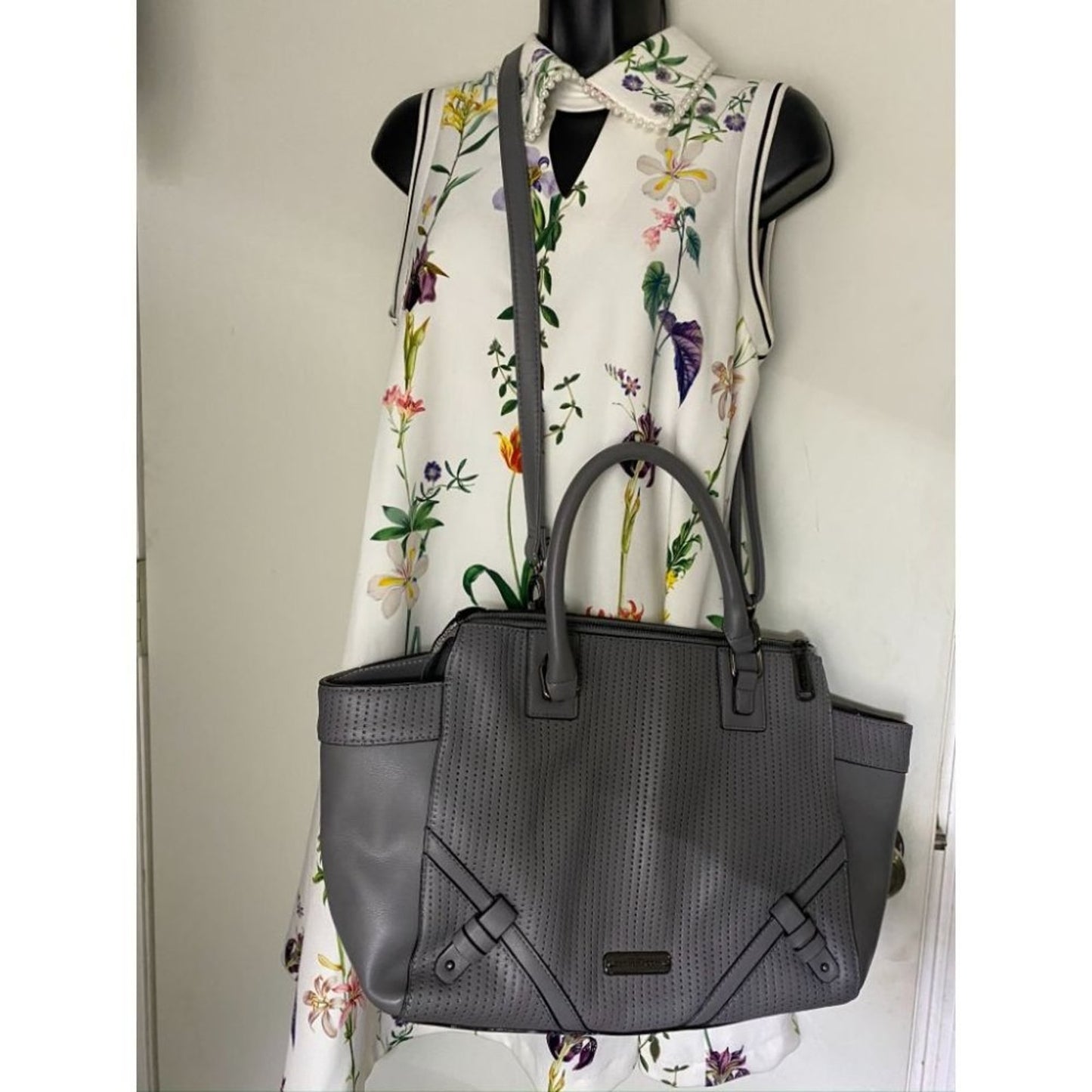 Steve Madden Gray Large Tote Bag