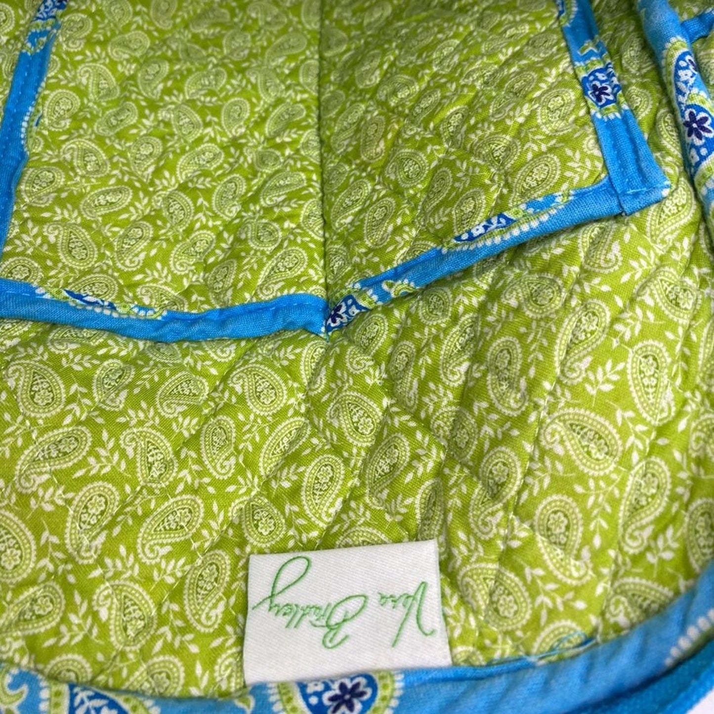 VERA BRADLEY Light Blue Fabric Small Backpack
