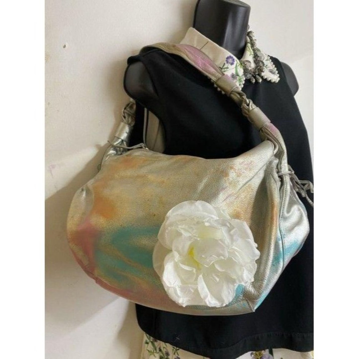 kate spade w large customized w multicolor leather