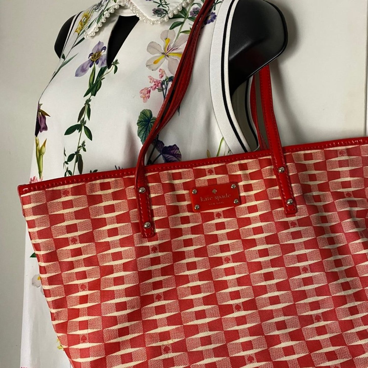 Large Printed Fabric Tote Bag