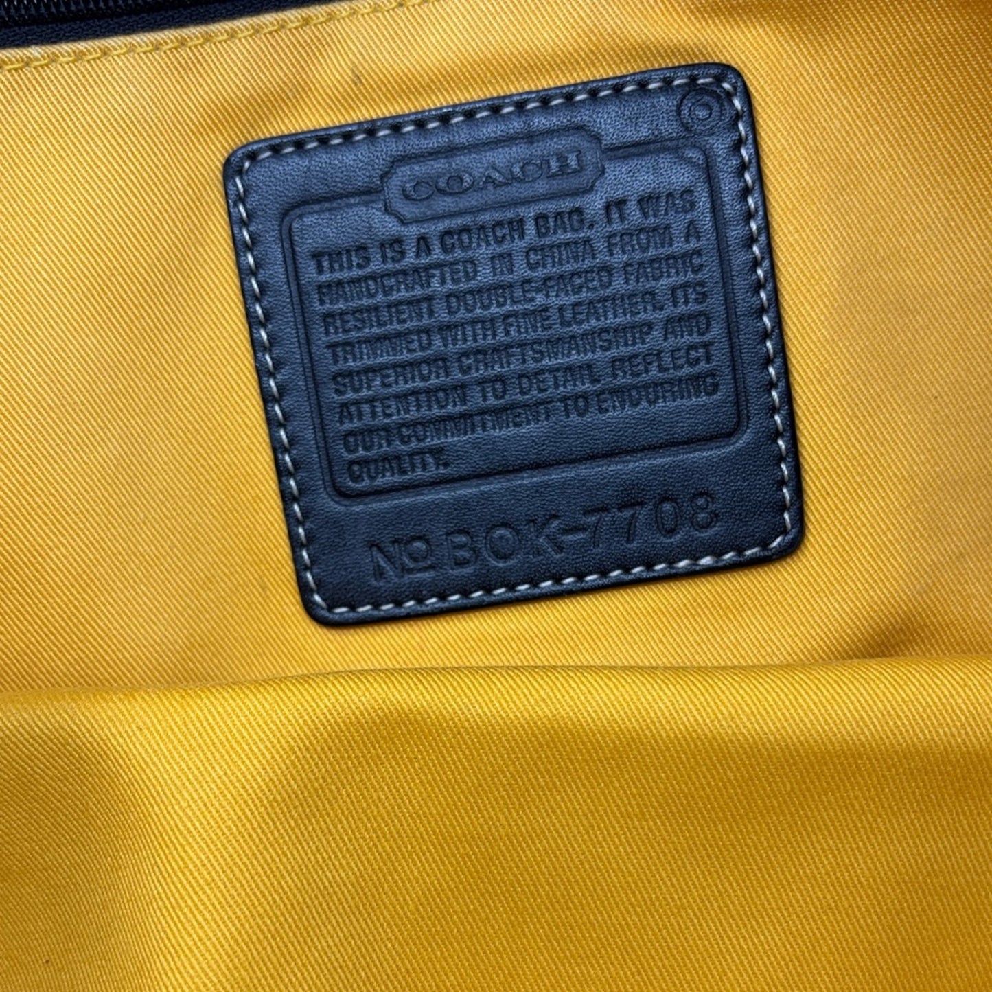 Coach Black and Cream Tote Bag
