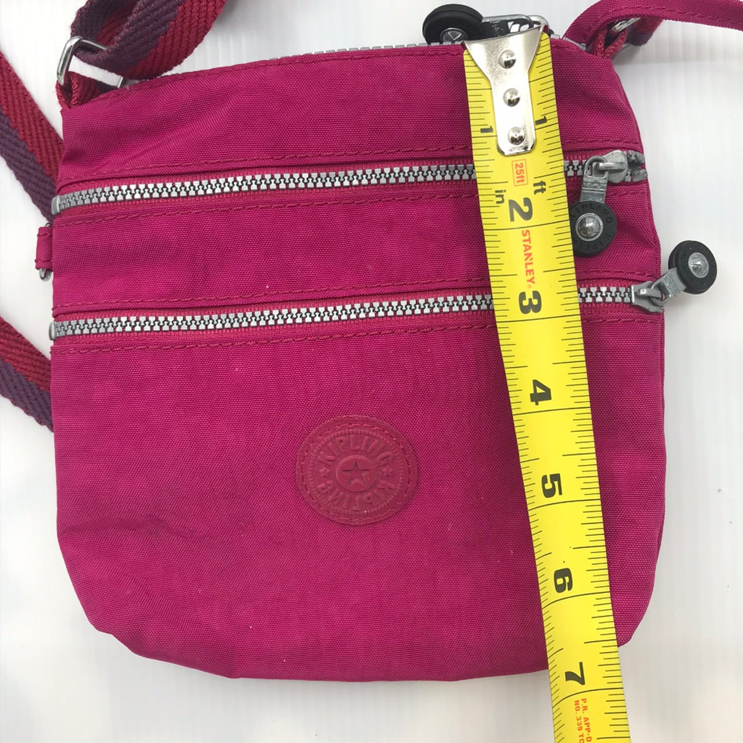 Kipling Red Nylon Small Crossbody Bag