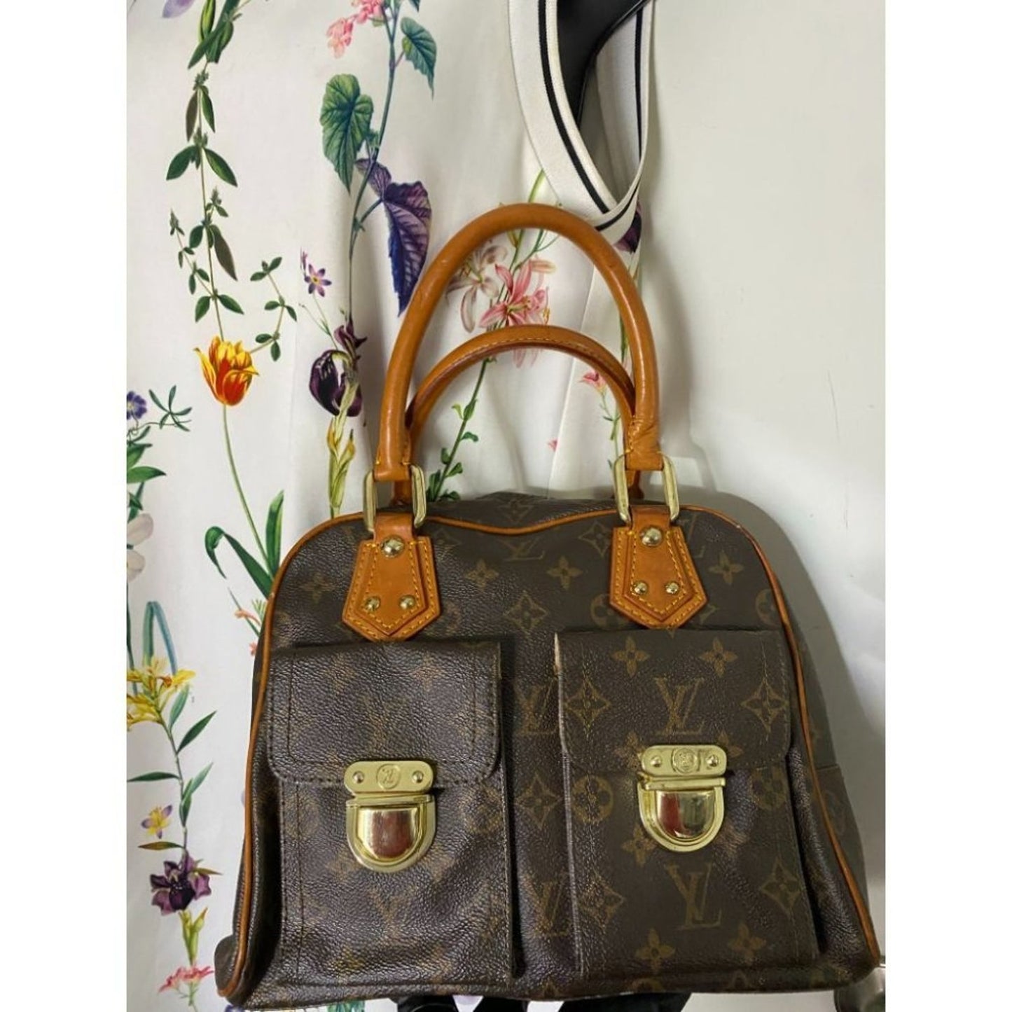 Louis Vuitton Manhattan PM Brown Tote Handbag
