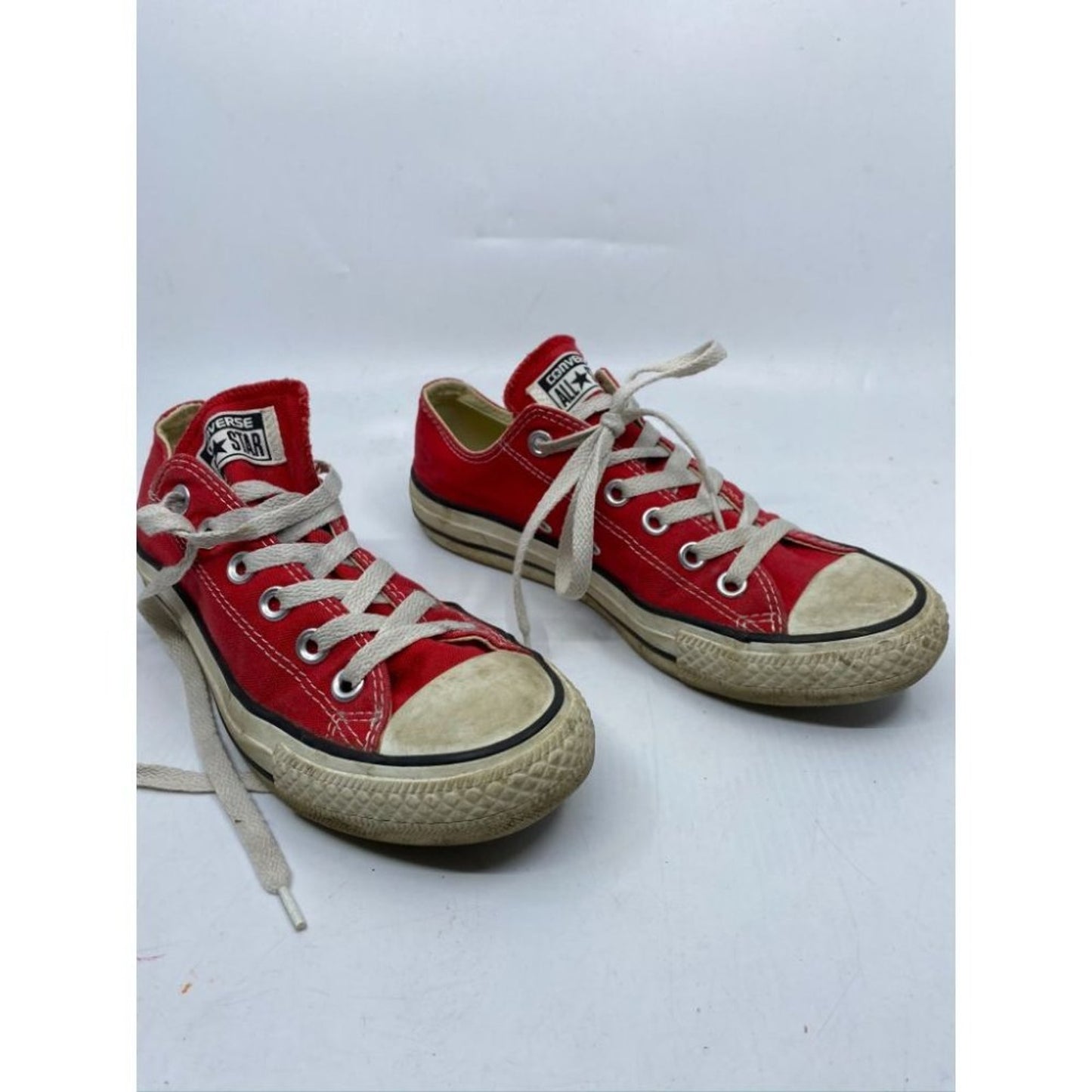 CONVERSE Sneakers White Red Men's Size 5