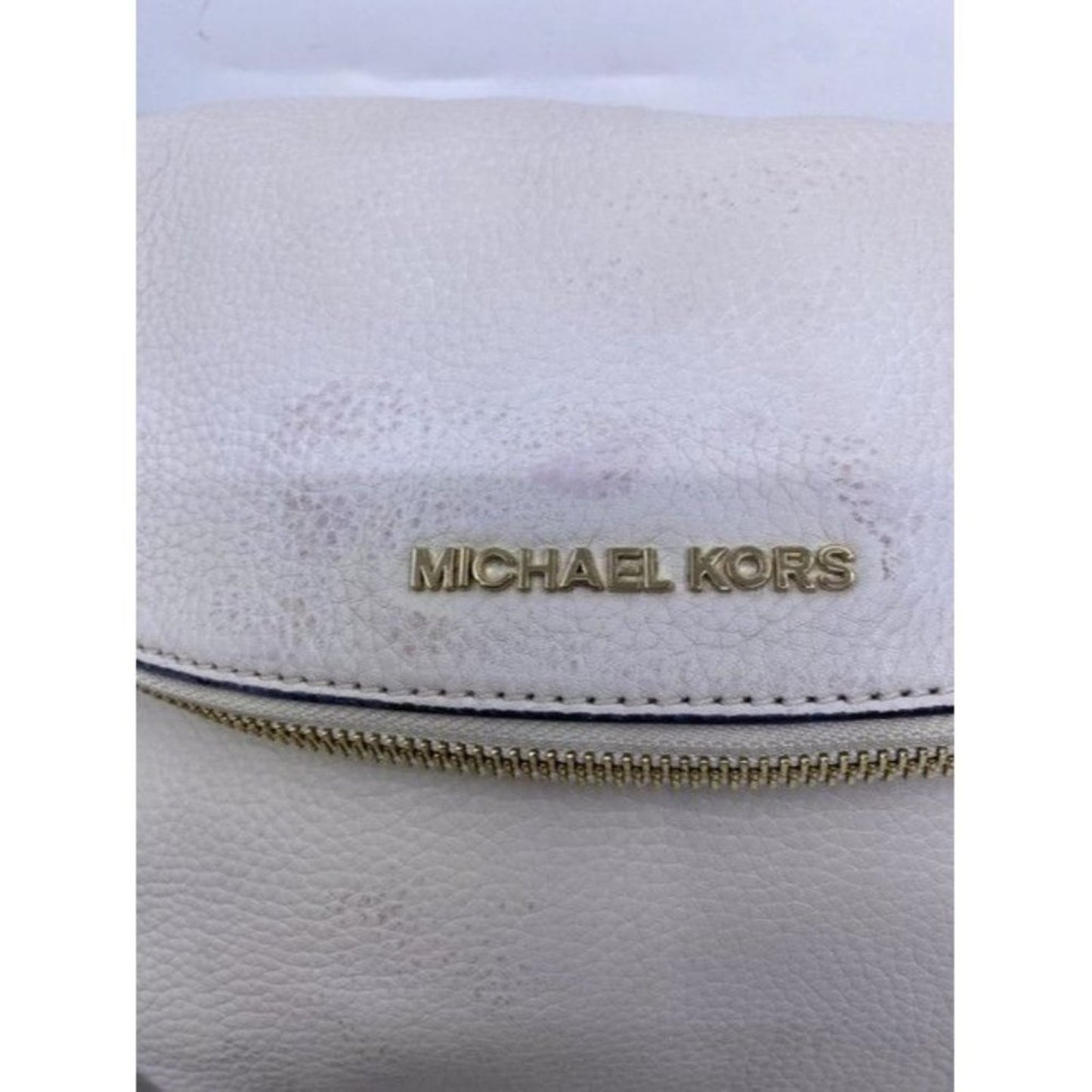 Michael Kors Tassel White Leather Cross Body Bag