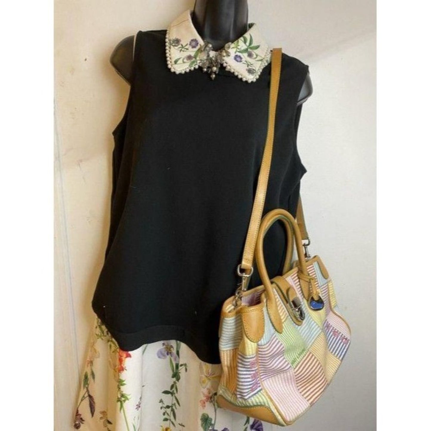 dooney and bourke handbag w strap multicolor canva