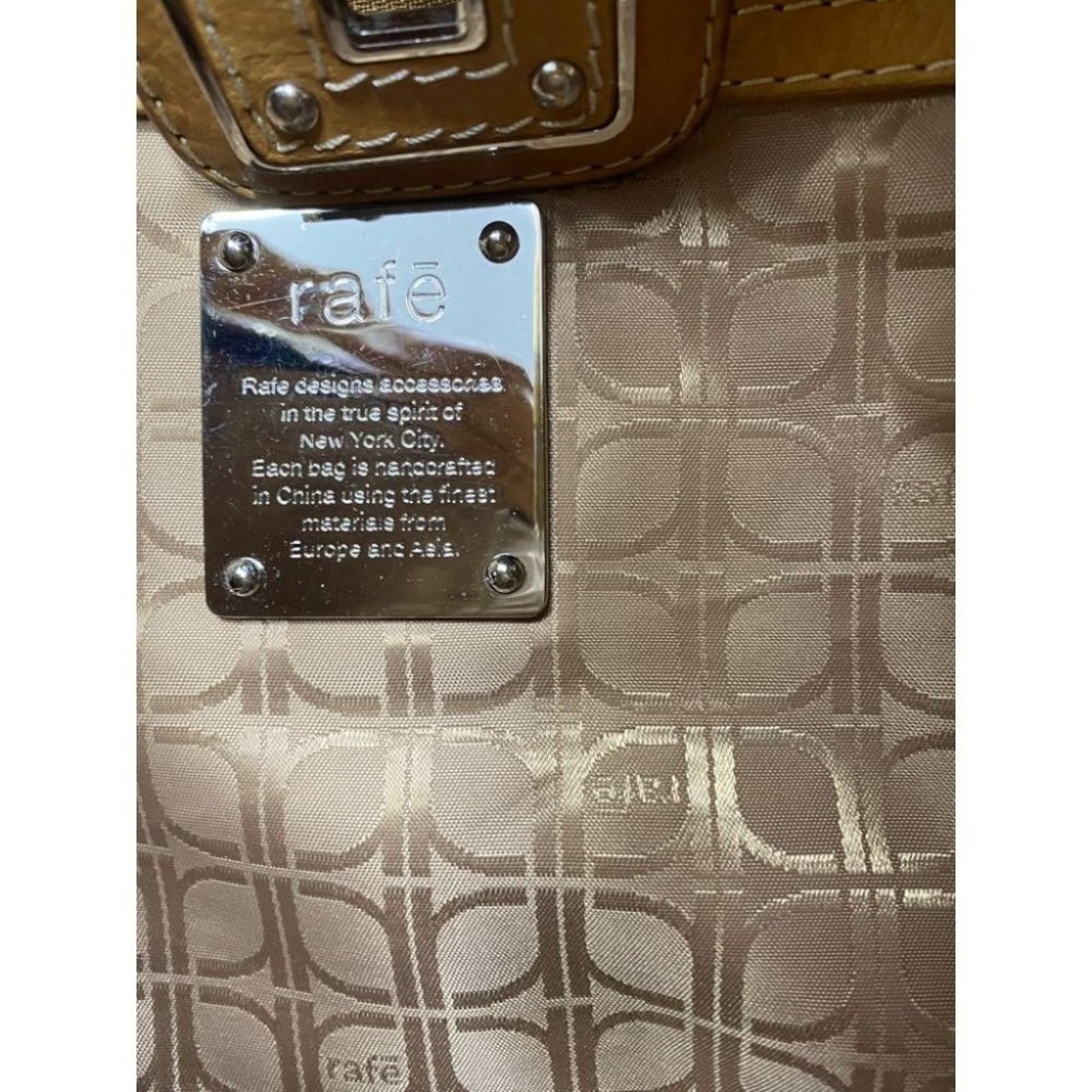 Rafe Tan Large Leather Shoulder/Crossbody Bag