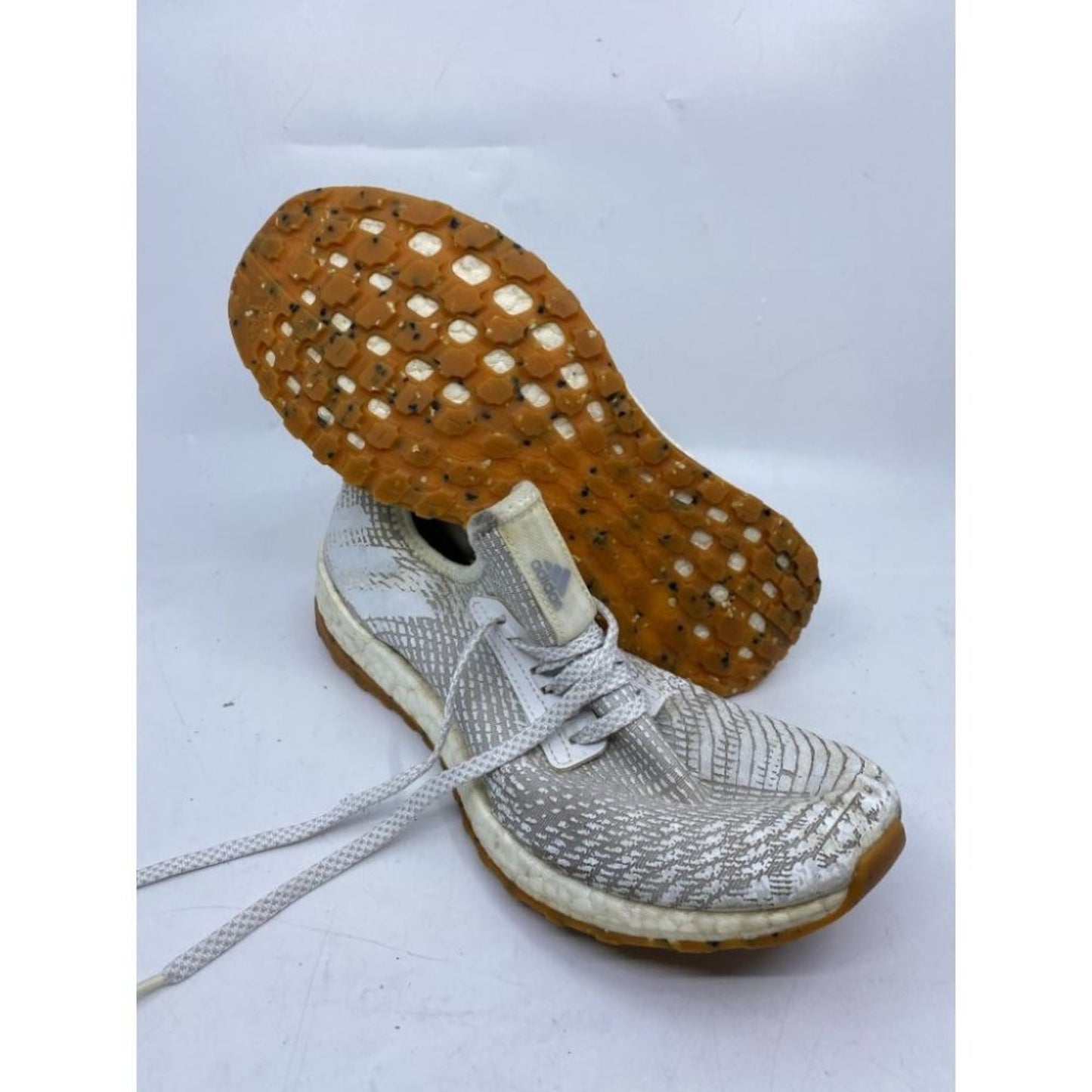 Adidas PURE BOOST X Gray White Sneakers Size 9.5