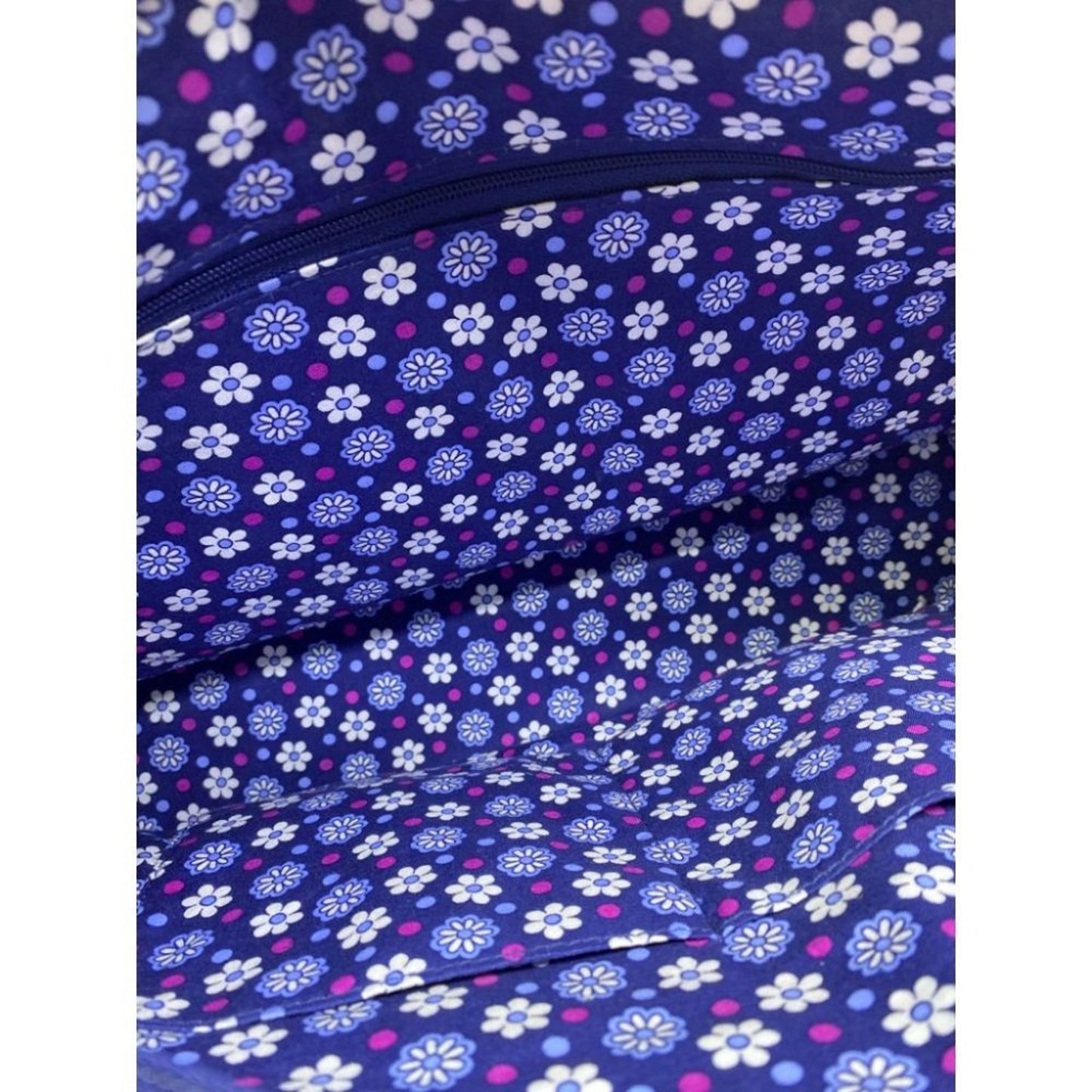 Vera Bradley Blue Pink Quilted Fabric Tote Bag