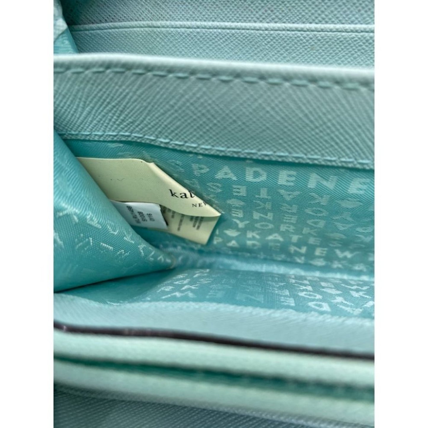 Kate Spade Women's Aqua Blue Zipper Wallet