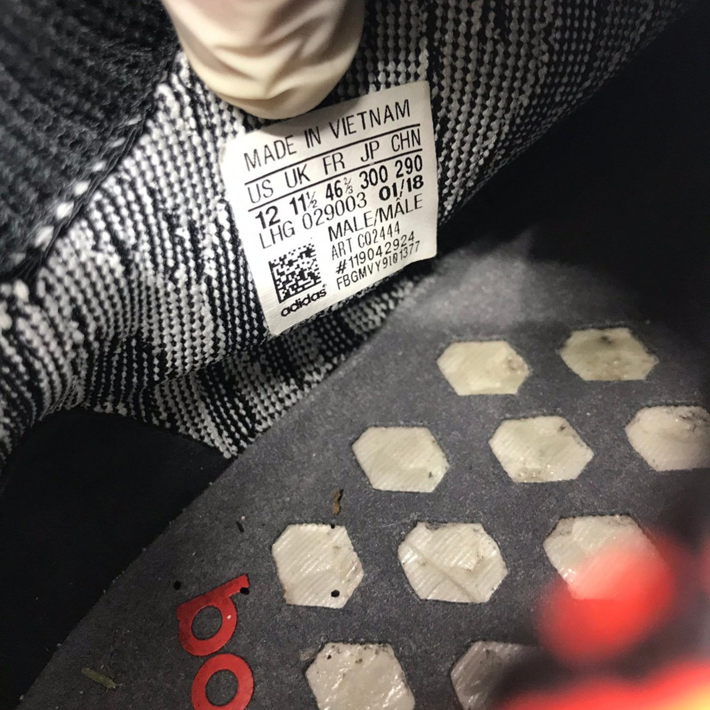 Adidas BOOST Gray White Sneakers Size: US 12