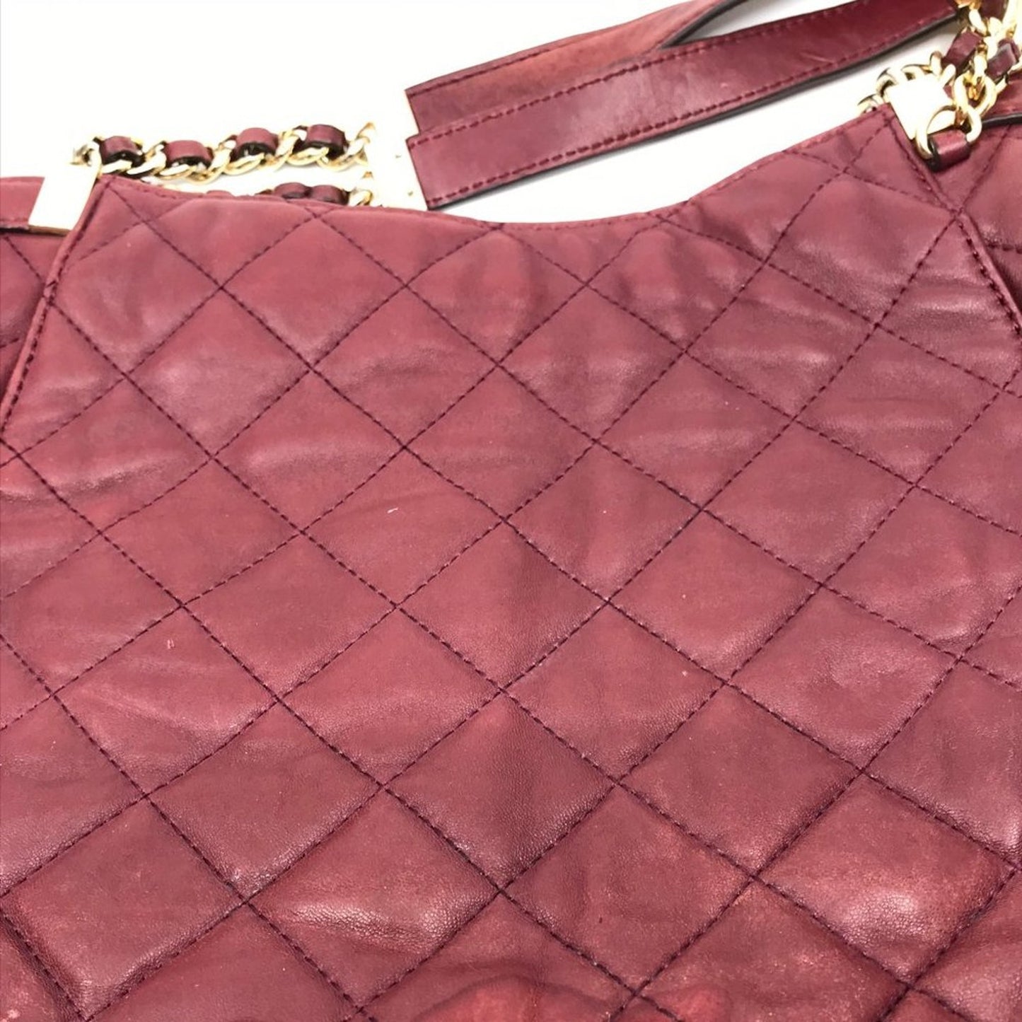 Michael Kors Brown Quilted Leather Shoulder Bag