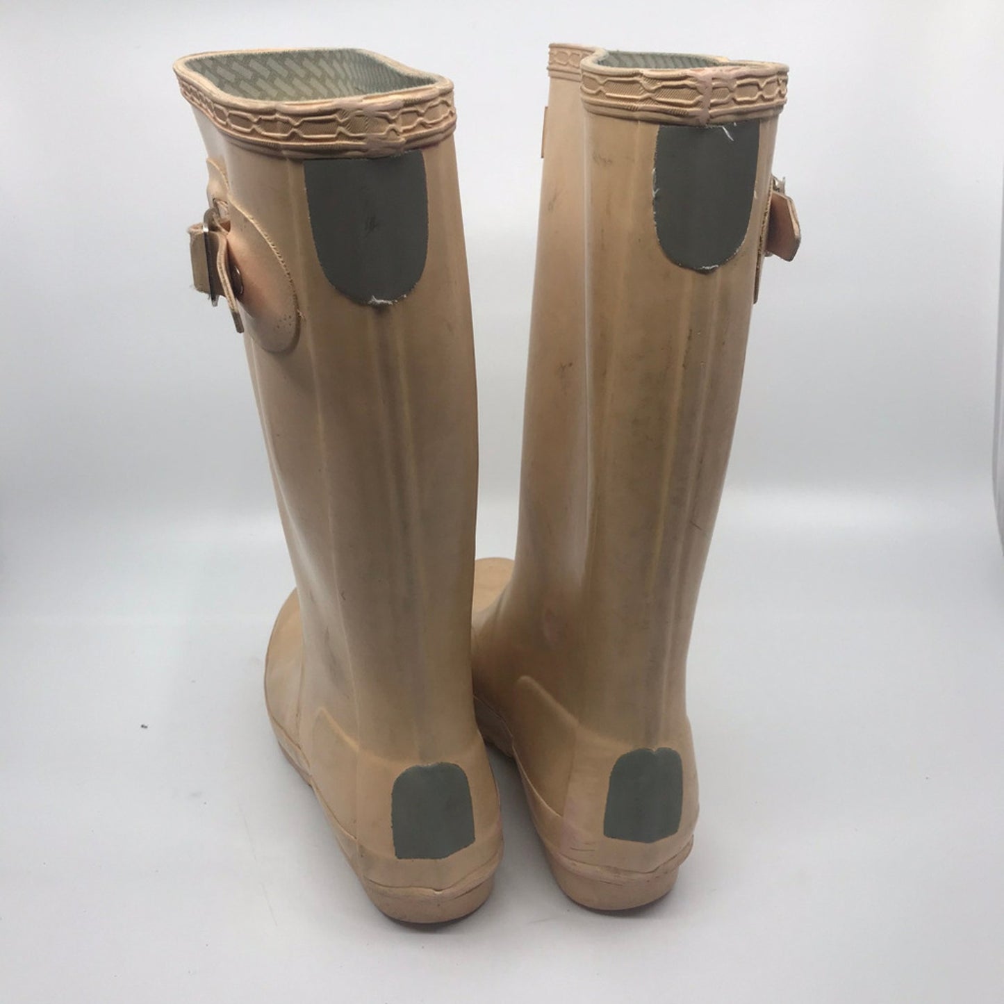 Unisex Hunter Boots Cream Size US 2M/3F