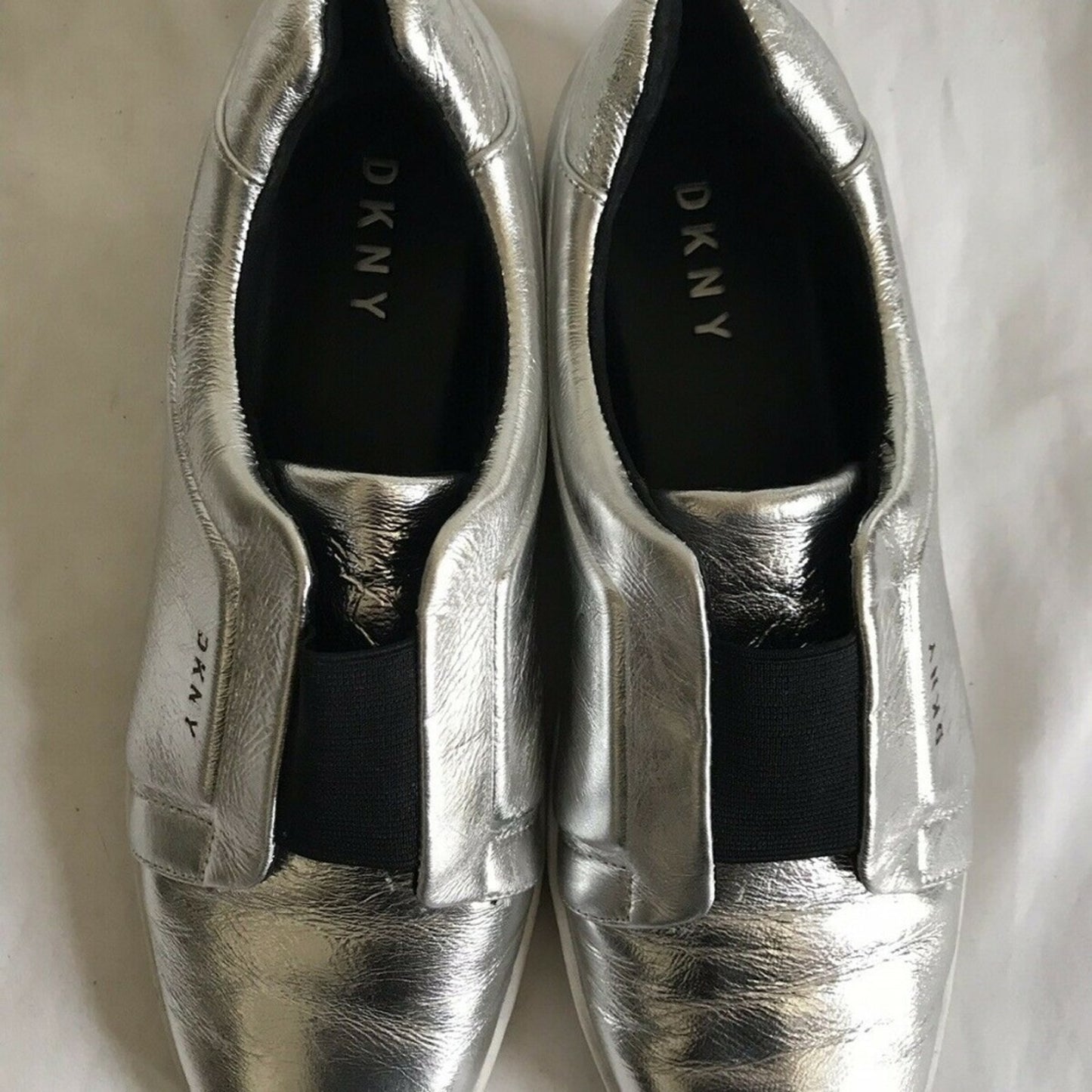 DKNY Silver Loafers US Sz 11