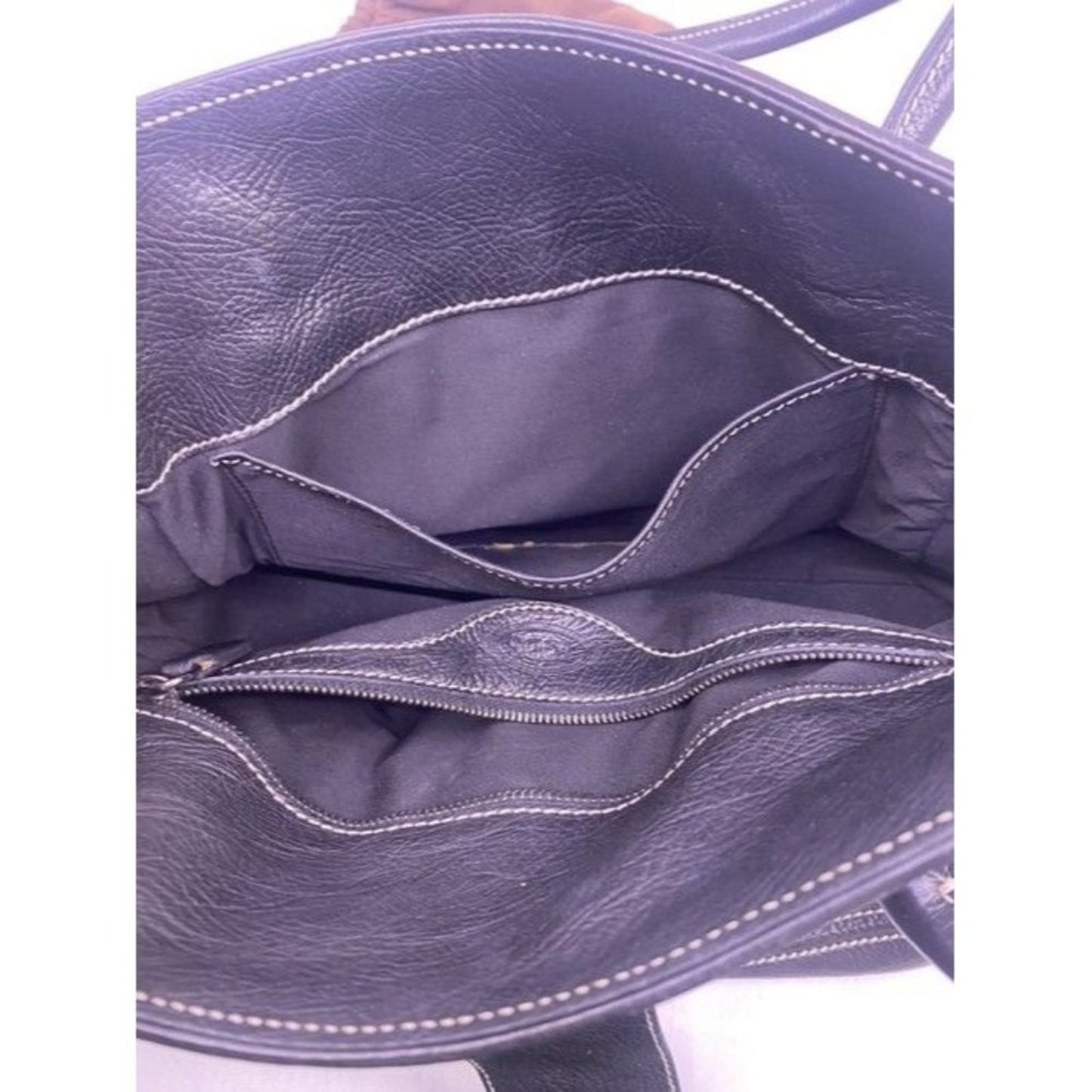 Tod S Buckle Magnetic Black Pebble Leather Shoulder Bag
