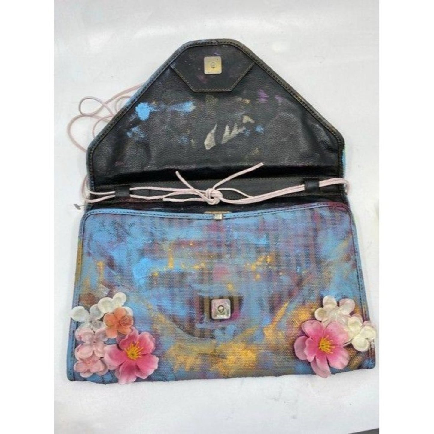 fendi customized multicolor canvas cross body bag
