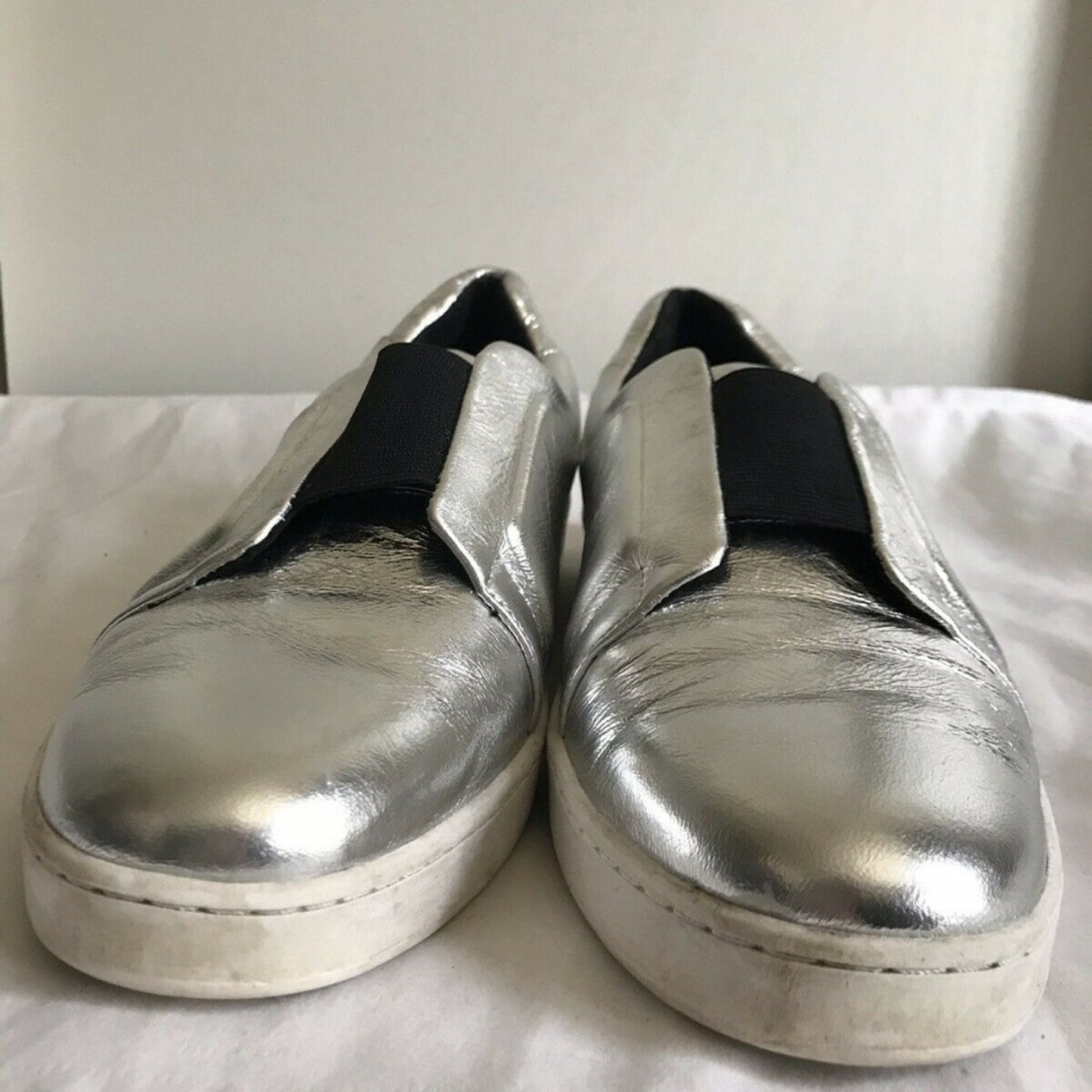 DKNY Silver Loafers US Sz 11
