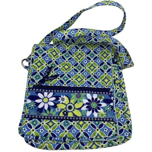 Vera Bradley Msrp Green Blue Cross Body Bag