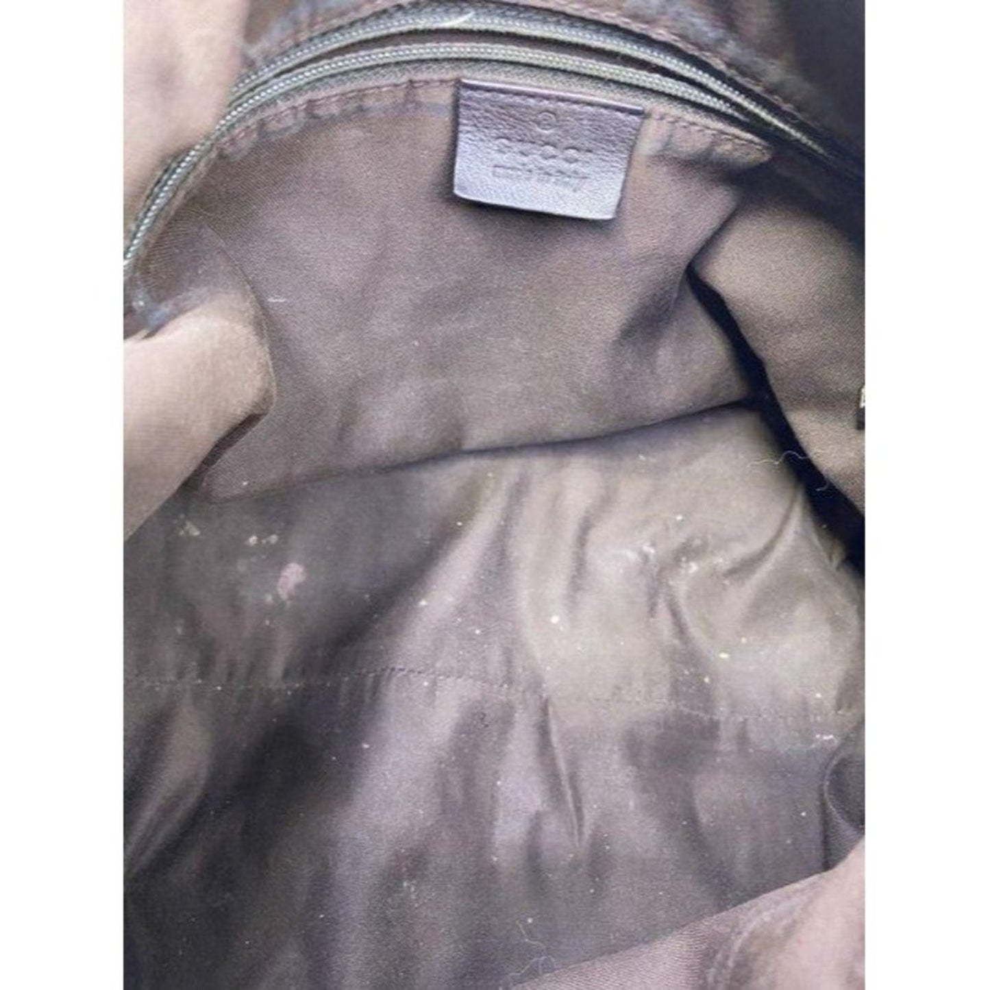 Gucci tote all over logo beige brown jacquard fabr