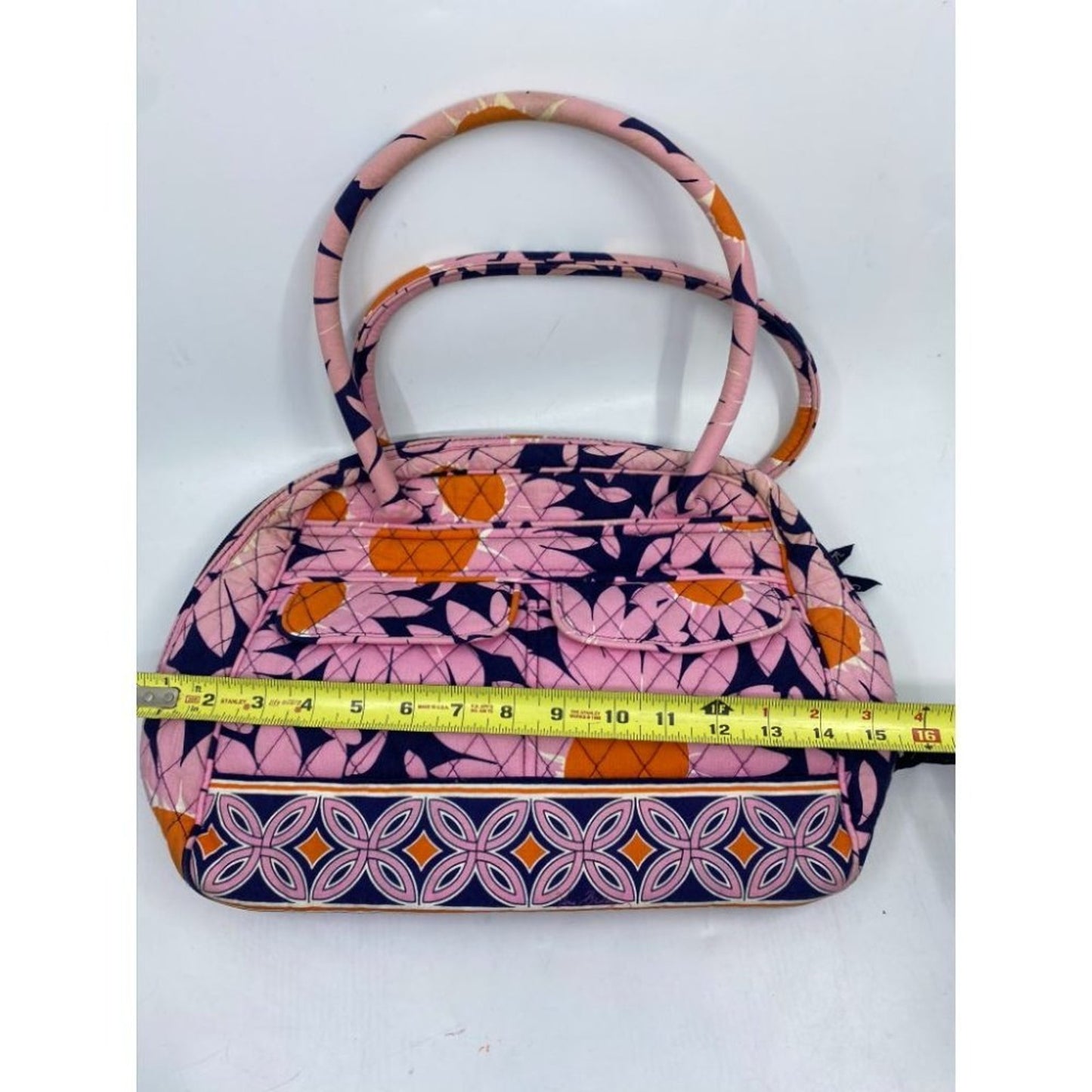 VERA BRADLEY Quilted Tote Bag Pink Black