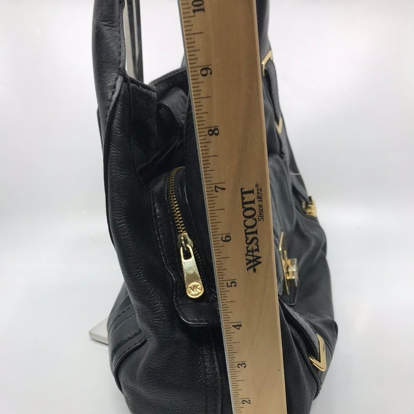 Michael Kors Black Large PU Leather Shoulder Bag