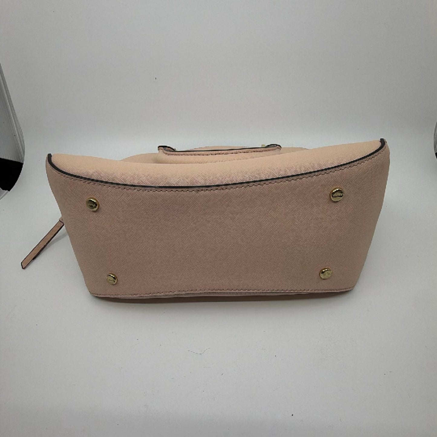 Calvin Klein Structured Satchel Pink Saffiano Handbag