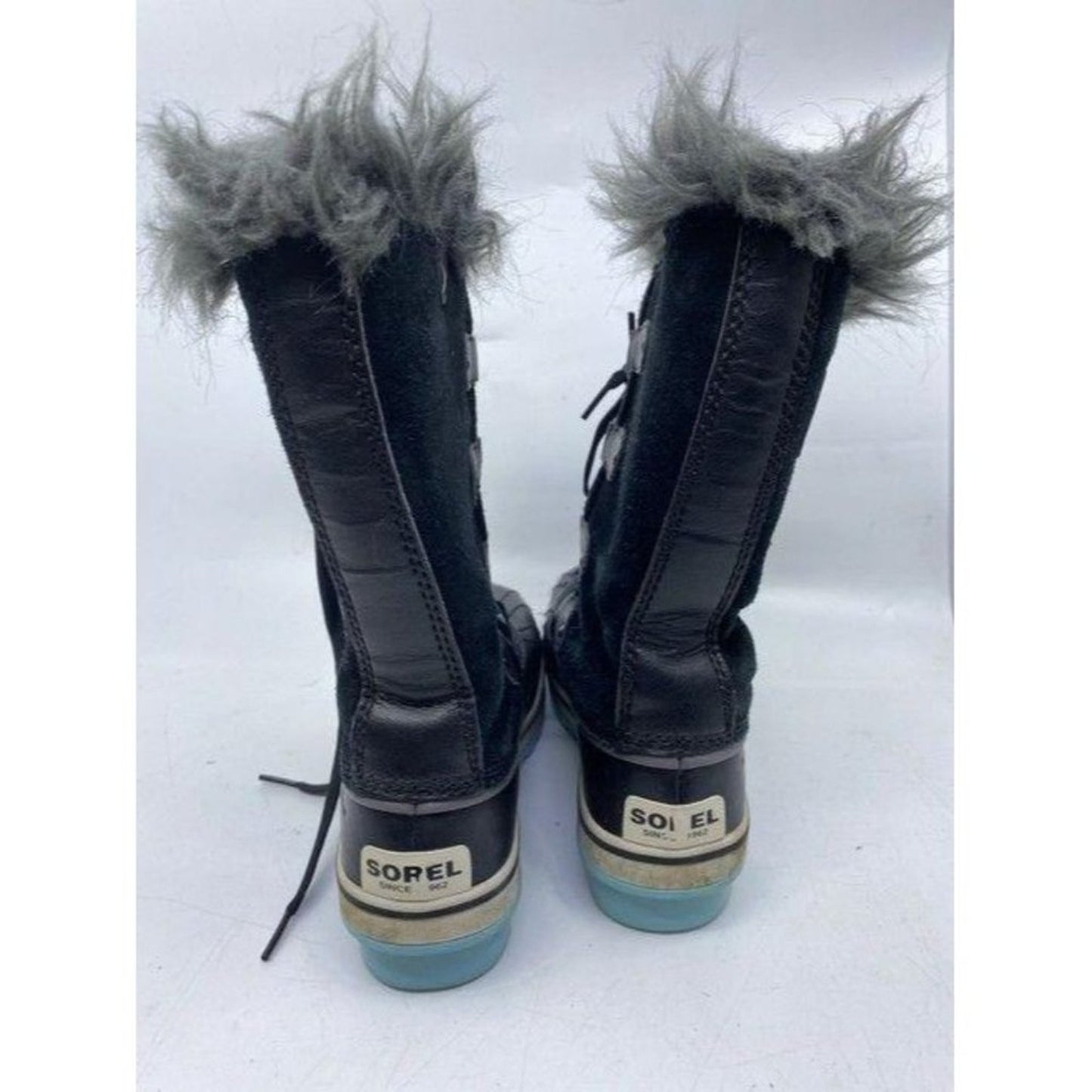 sorel blackblue lace up blackblue winterrain boots